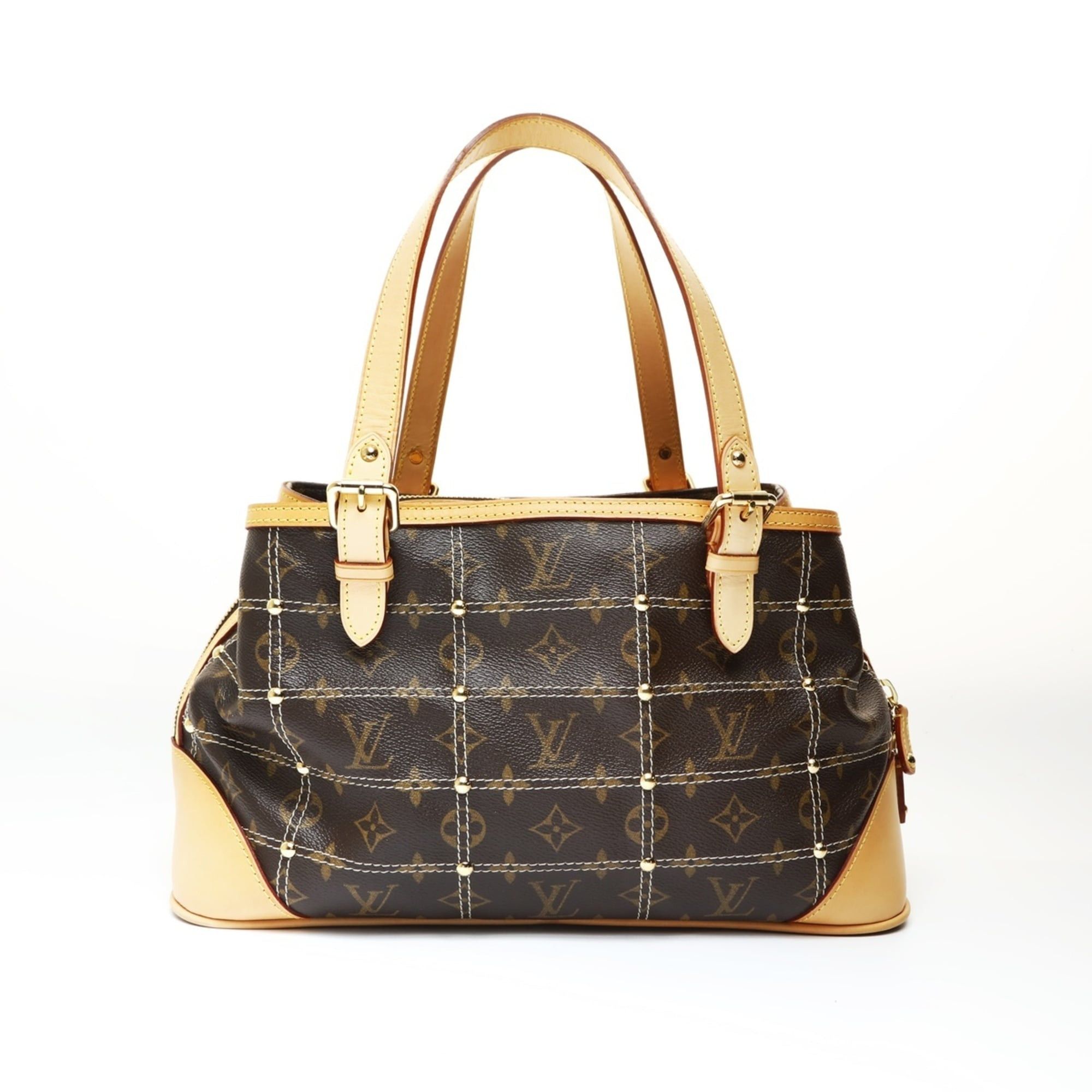 Louis Vuitton Louis Vuitton 2007 Monogram Rivet Handbag Brown WS26981 Size ONE SIZE - 3 Thumbnail