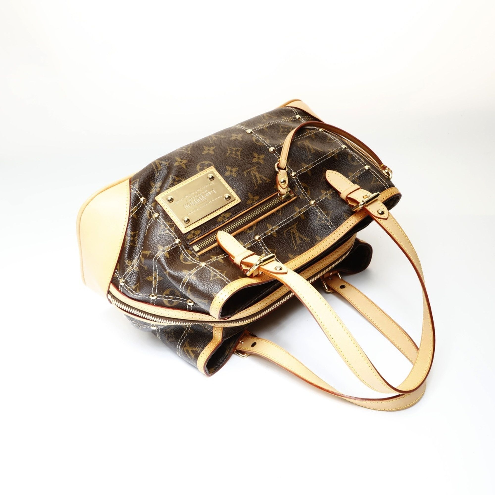 Louis Vuitton Louis Vuitton 2007 Monogram Rivet Handbag Brown WS26981 Size ONE SIZE - 10 Thumbnail