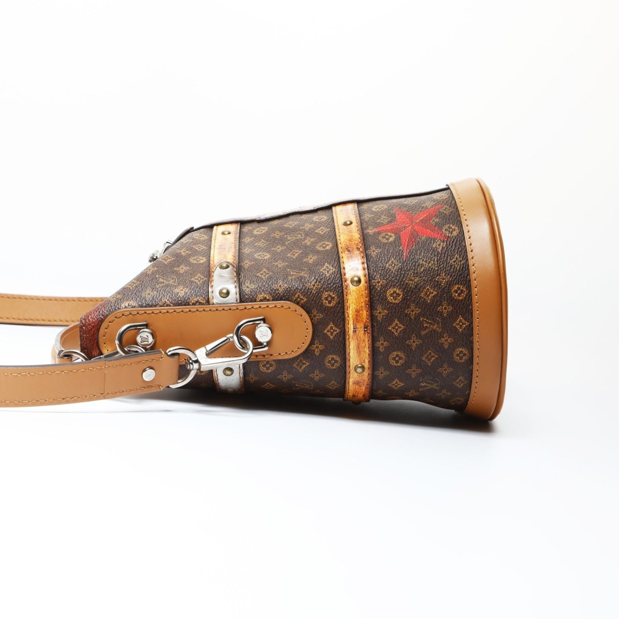 Louis Vuitton Louis Vuitton 2018 Monogram Trompe L'oeil Duffel Bag/Shoulder Bag, Brown, WS26629 Size ONE SIZE - 4 Thumbnail