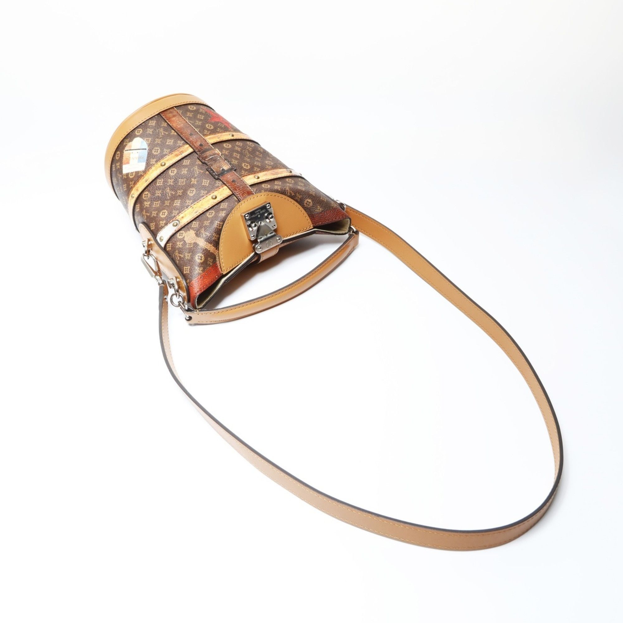 Louis Vuitton Louis Vuitton 2018 Monogram Trompe L'oeil Duffel Bag/Shoulder Bag, Brown, WS26629 Size ONE SIZE - 10 Thumbnail