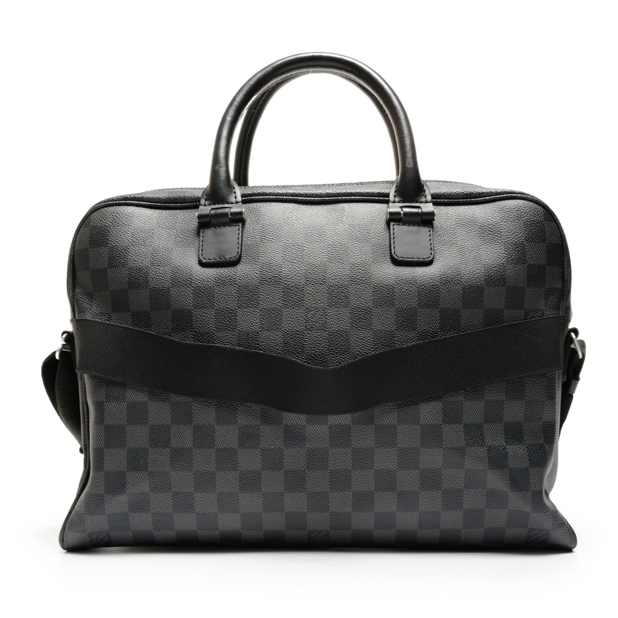Louis Vuitton Louis Vuitton 2017 Damier Graphite Horizon Shoulder Bag in Black (WS27117) Size ONE SIZE - 2 Thumbnail