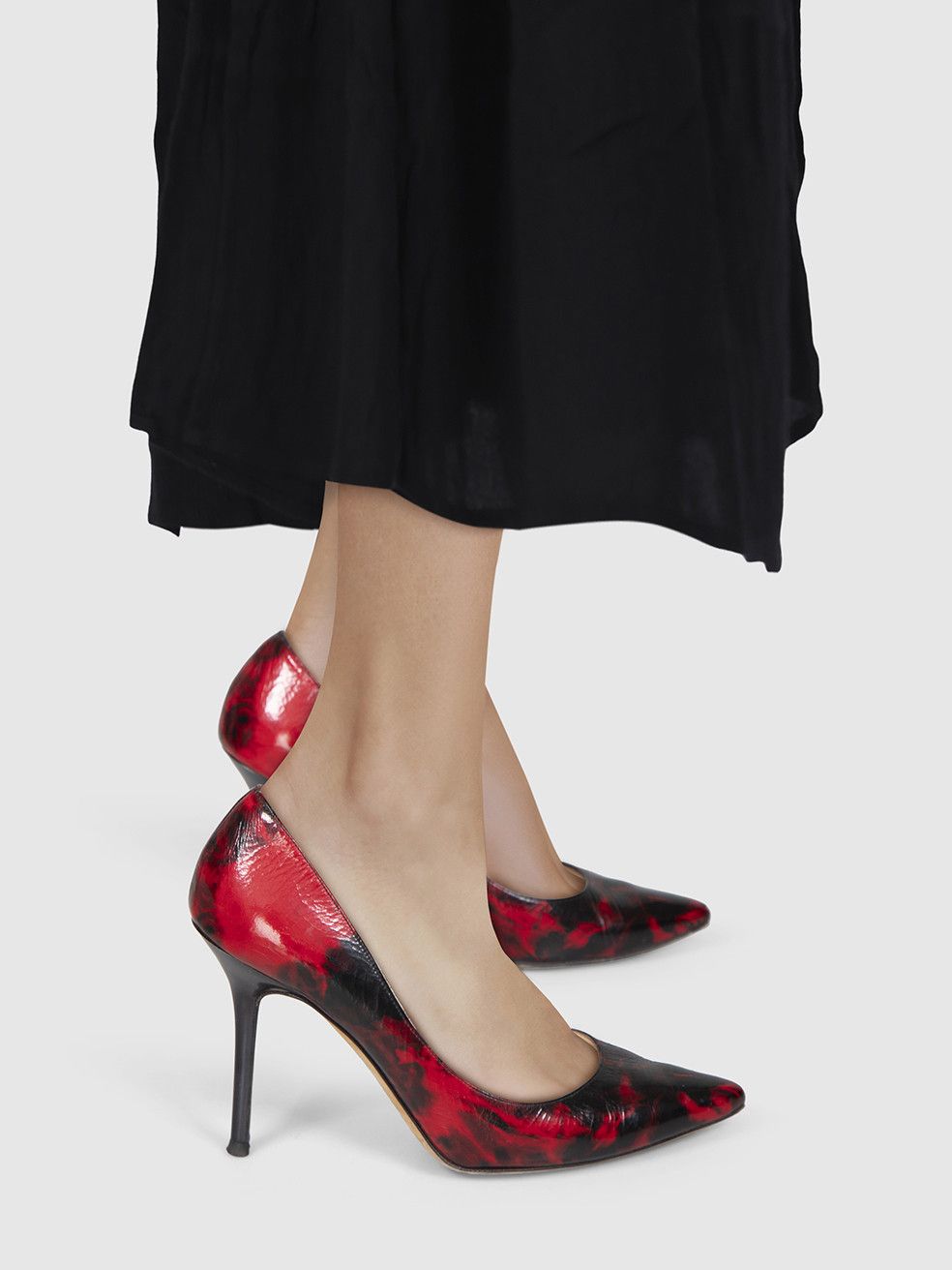 Jimmy Choo Black & Red Patent Romy Pumps Size US 6 / IT 36 - 2 Thumbnail