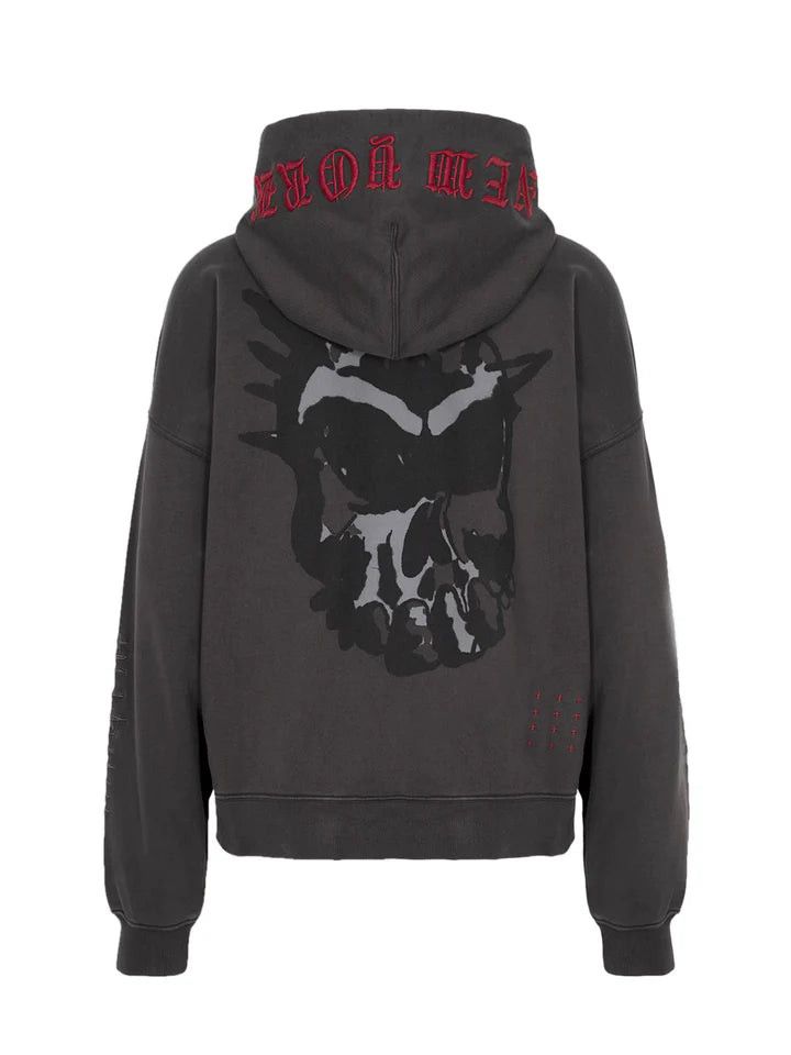 Ksubi Graff Ekcess Zip Thru Hoodie Faded Black Size US L / EU 52-54 / 3 - 2 Thumbnail