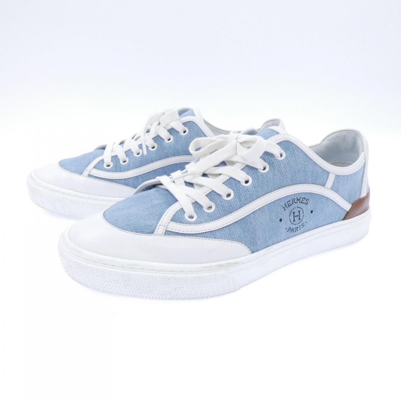 Hermes Hermes Hermes Get HERMESPARIS Sneakers Leather Shoes DUTY FREE for USA Size ONE SIZE - 3 Thumbnail