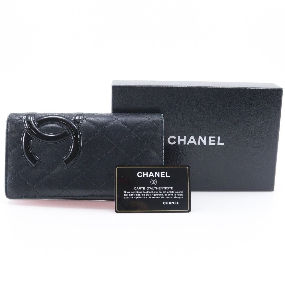 Chanel Chanel Chanel Cambon Line Calf Long Wallet Leather Long Wallet A26717 DUTY FREE for USA Size ONE SIZE - 19 Thumbnail