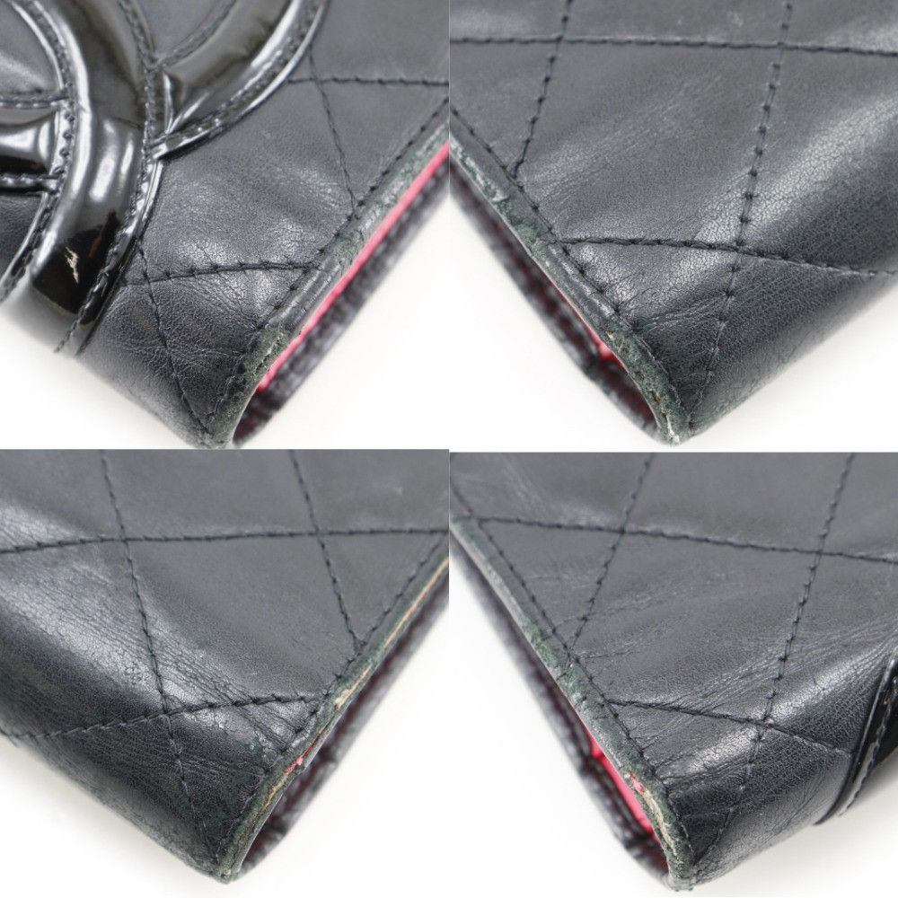 Chanel Chanel Chanel Cambon Line Calf Long Wallet Leather Long Wallet A26717 DUTY FREE for USA Size ONE SIZE - 4 Thumbnail