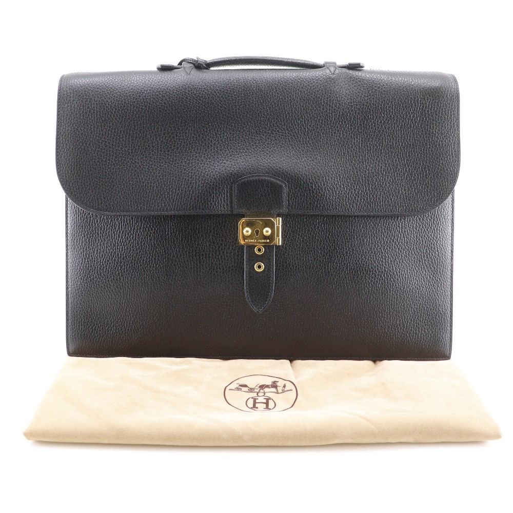 Hermes Hermes Hermes Sac A Depeches41 Fjord briefcase Leather Business Bag B DUTY FREE for USA Size ONE SIZE - 18 Thumbnail