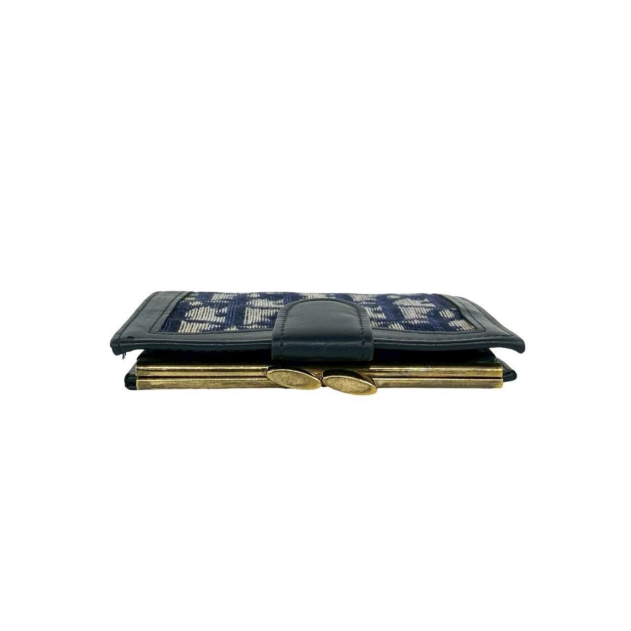Dior Dior Christian Dior Trotter Canvas Leather Wallet Textile Short Wallet DUTY FREE for USA Size ONE SIZE - 4 Thumbnail