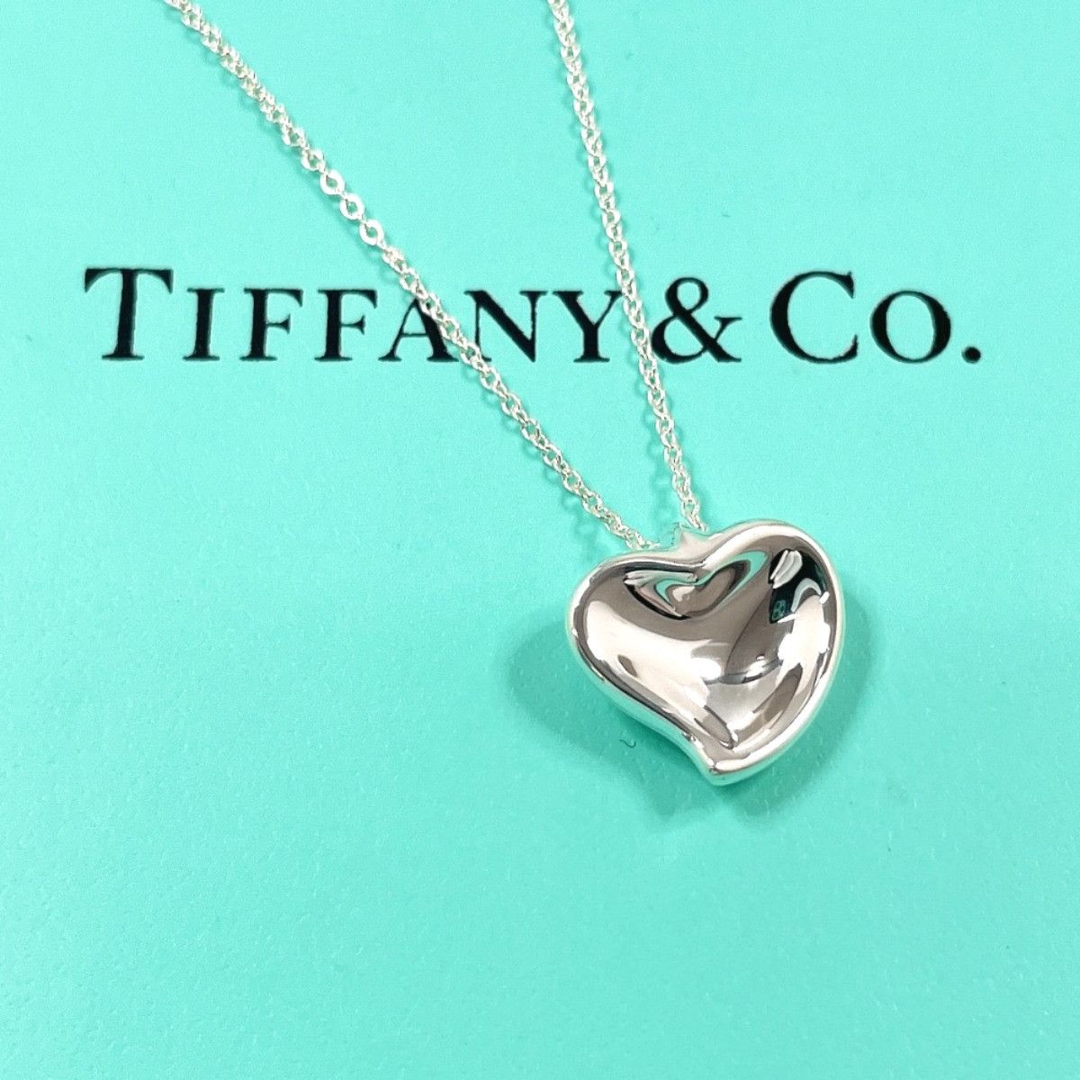 Tiffany & Co. Tiffany & Co. Tiffany & Co. Elsa Peretti Curved Heart Silver Necklace Precious Metal Necklace DUTY FREE for USA Size ONE SIZE - 2 Thumbnail