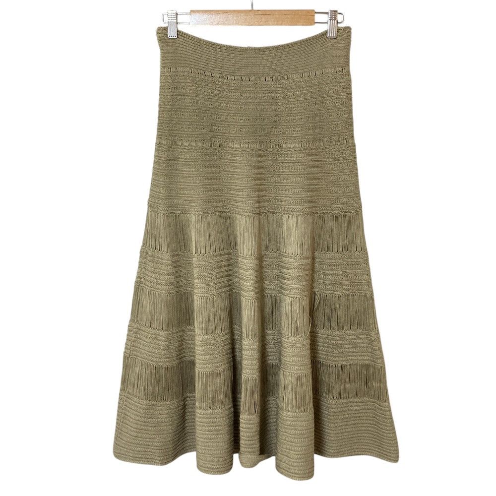 Celine Celine CELINE Silk Cotton Knit Flare Skirt Textile Skirts DUTY FREE for USA Size ONE SIZE - 2 Thumbnail