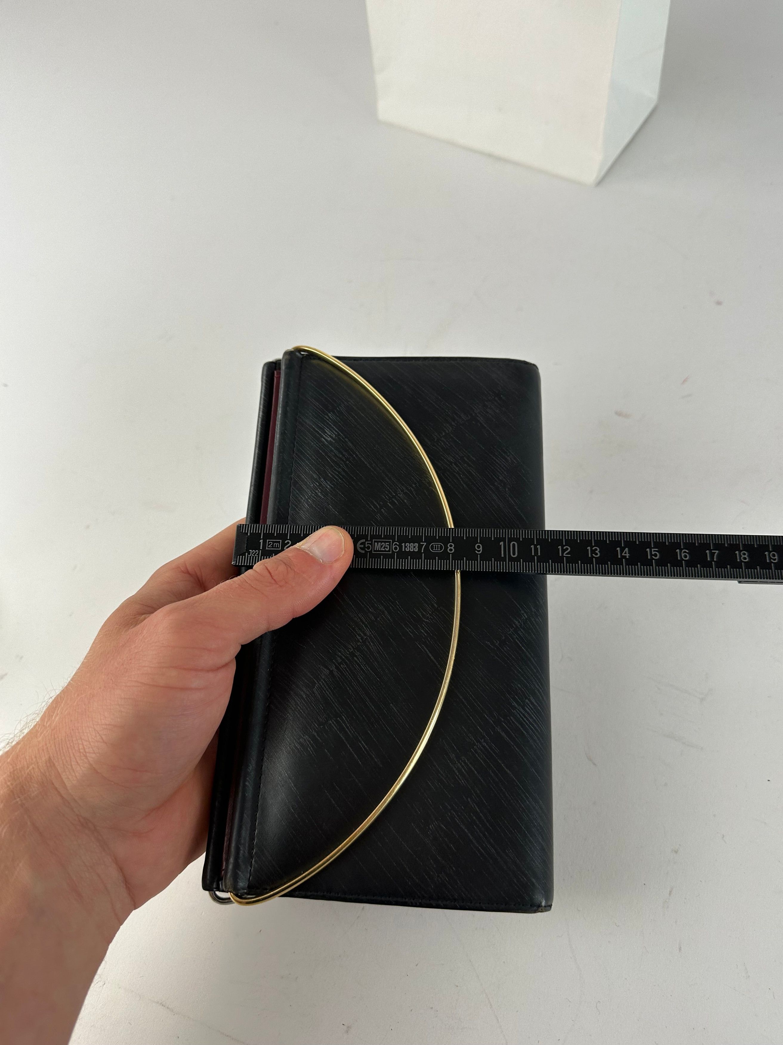Cartier Vintage Monogram Leather Mini Handbag / Wallet Black Size ONE SIZE - 12 Thumbnail