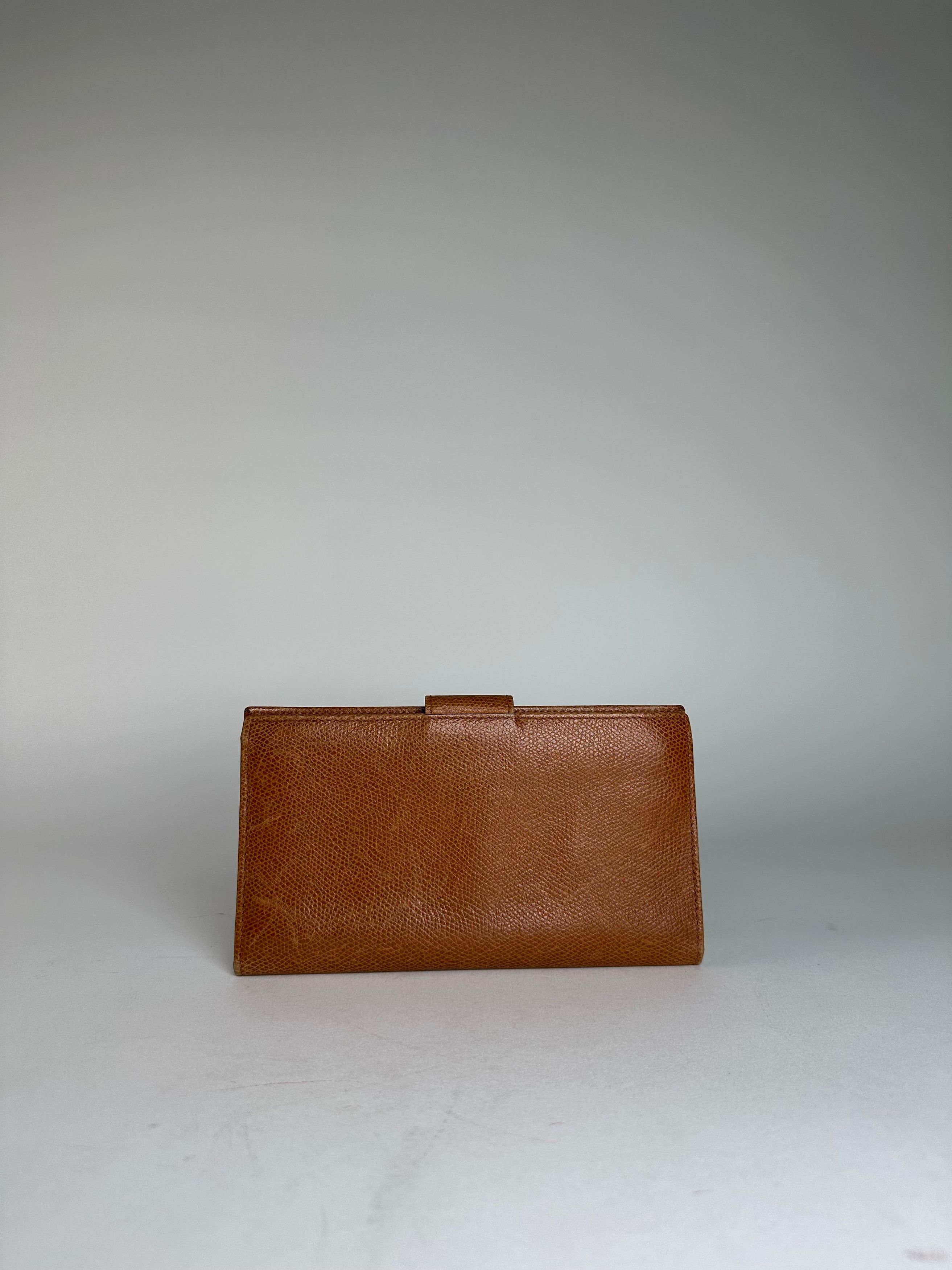 Celine Vintage Paris Snake Emblossed Long Leather wallet Brown Size ONE SIZE - 12 Thumbnail