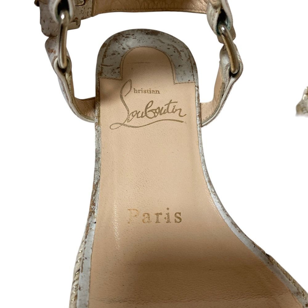Christian Louboutin Christian Louboutin Christian Louboutin Cataclou 60 espadrille sandals Leather Shoes DUTY FREE for USA Size ONE SIZE - 7 Thumbnail