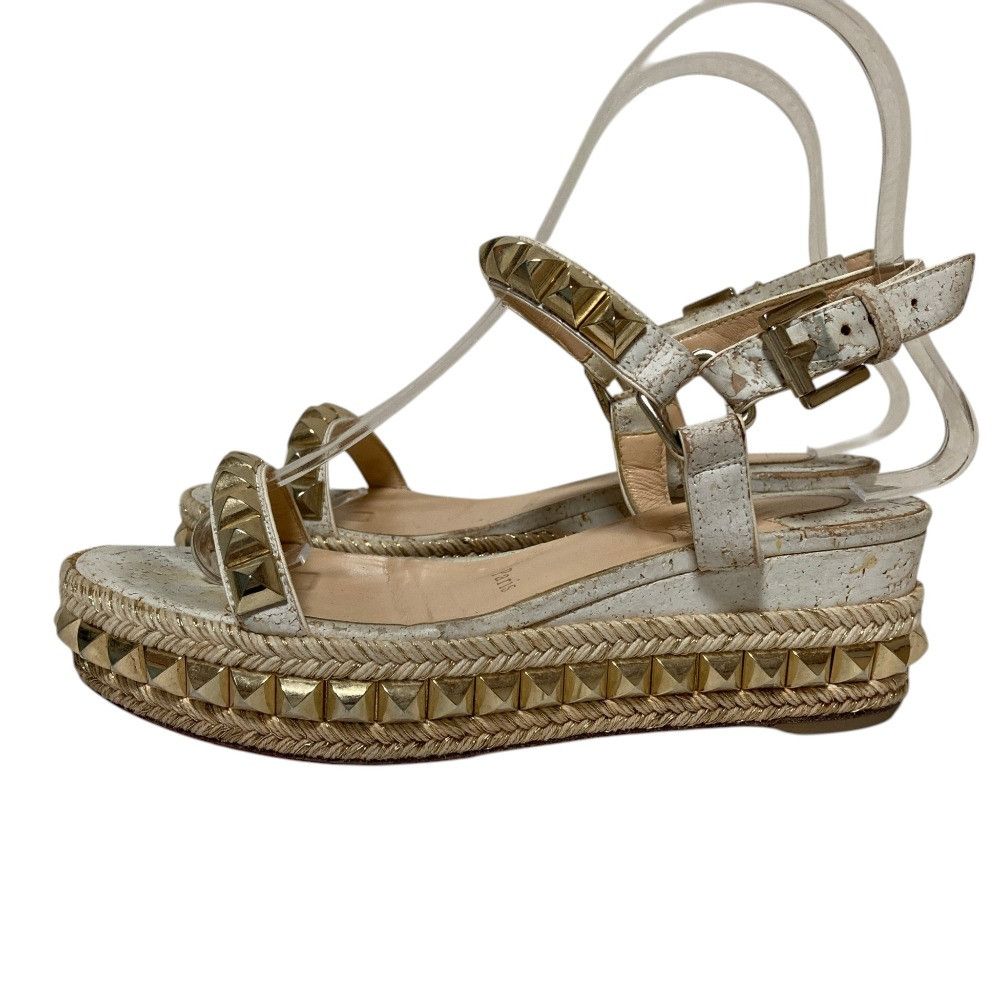 Christian Louboutin Christian Louboutin Christian Louboutin Cataclou 60 espadrille sandals Leather Shoes DUTY FREE for USA Size ONE SIZE - 2 Thumbnail