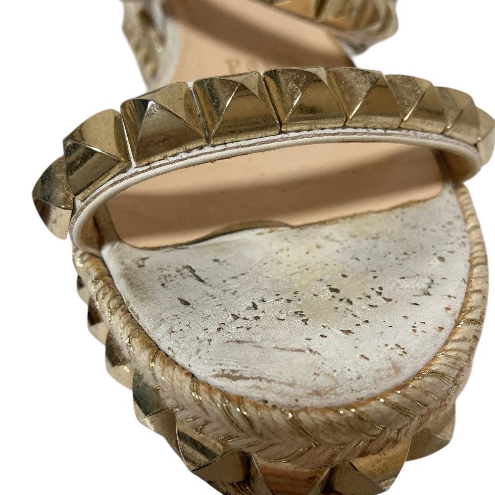 Christian Louboutin Christian Louboutin Christian Louboutin Cataclou 60 espadrille sandals Leather Shoes DUTY FREE for USA Size ONE SIZE - 12 Thumbnail