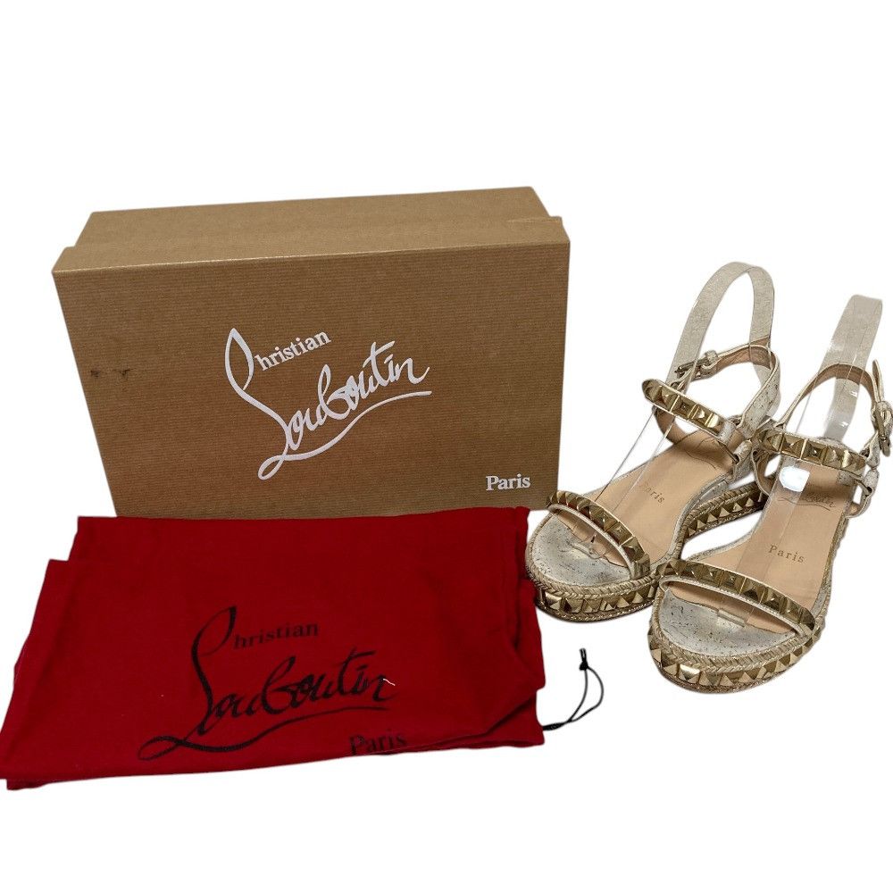 Christian Louboutin Christian Louboutin Christian Louboutin Cataclou 60 espadrille sandals Leather Shoes DUTY FREE for USA Size ONE SIZE - 10 Thumbnail