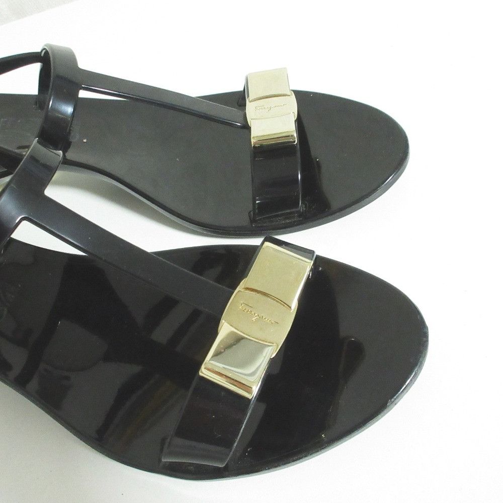 Salvatore Ferragamo Salvatore Ferragamo Salvatore Ferragamo Vara Wicker Sandals Plastic / Synthetic Shoes SFAVILAI1 DUTY FREE for USA Size ONE SIZE - 3 Thumbnail