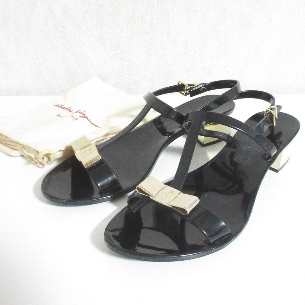 Salvatore Ferragamo Salvatore Ferragamo Salvatore Ferragamo Vara Wicker Sandals Plastic / Synthetic Shoes SFAVILAI1 DUTY FREE for USA Size ONE SIZE - 9 Thumbnail