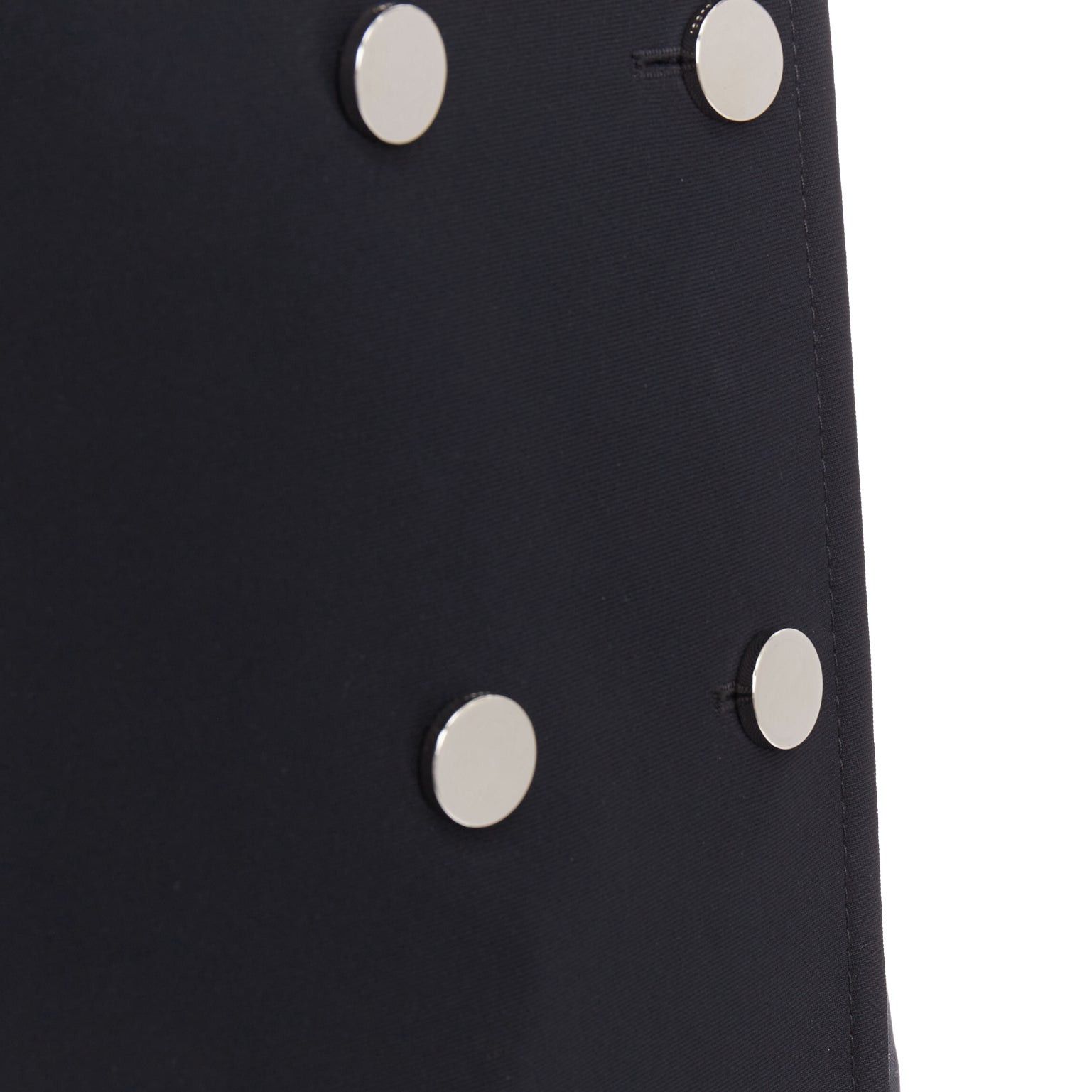 Gucci GUCCI black silver mirrored buttons double breasted military coat IT36 XXS Size XS / US 0-2 / IT 36-38 - 2 Thumbnail