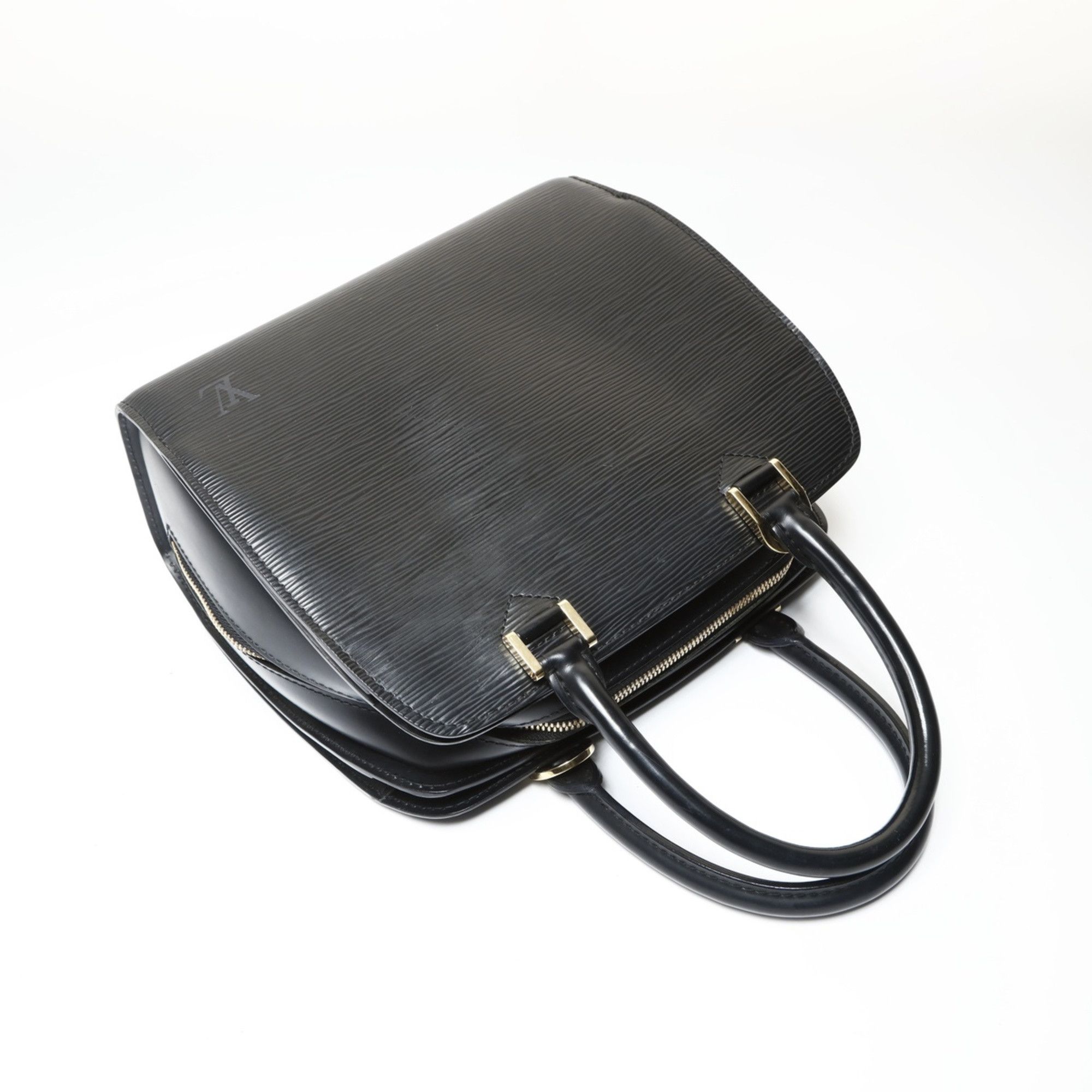 Louis Vuitton Louis Vuitton 2005 Pont Neuf Epi Leather Handbag, Black, WS27528 Size ONE SIZE - 9 Thumbnail