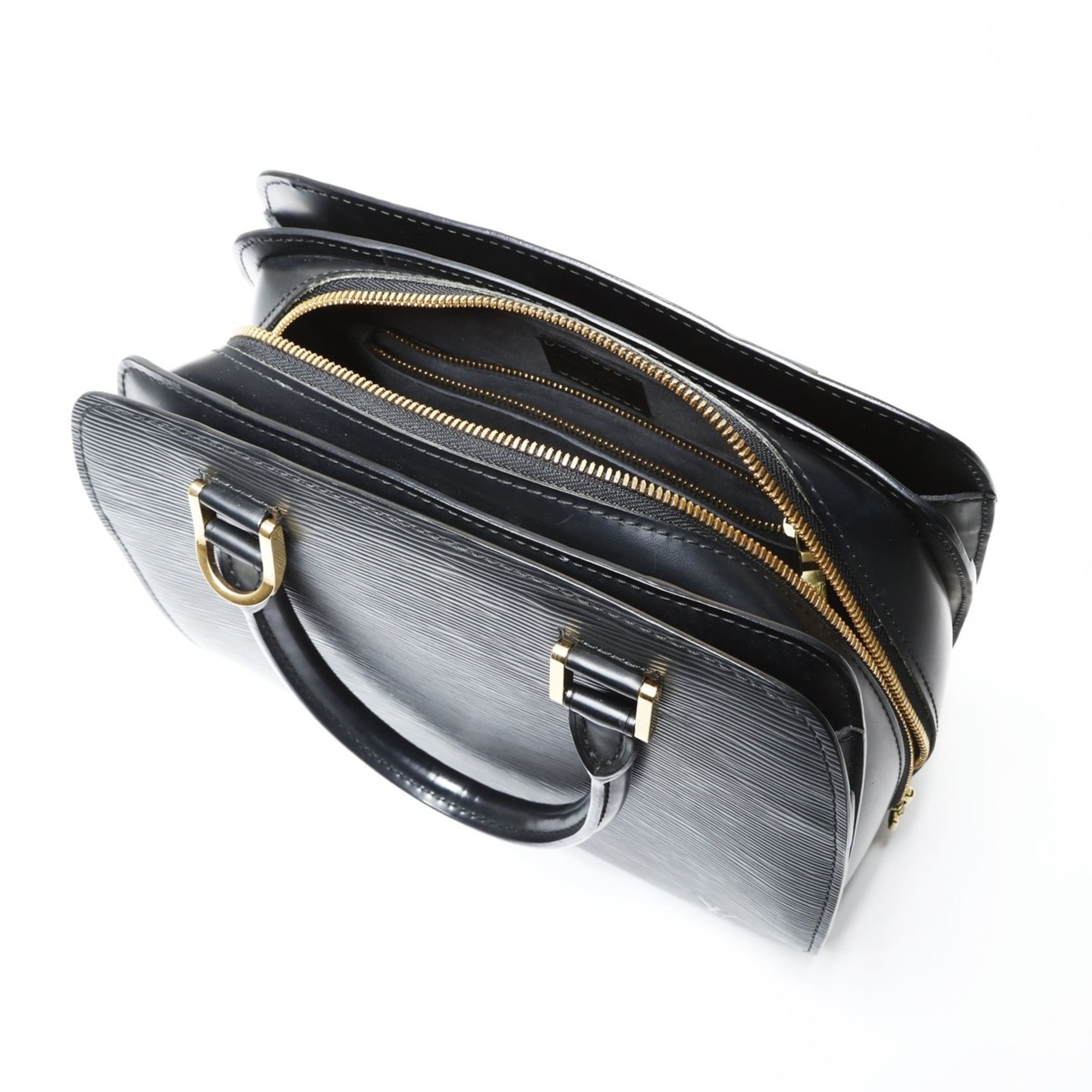 Louis Vuitton Louis Vuitton 2005 Pont Neuf Epi Leather Handbag, Black, WS27528 Size ONE SIZE - 11 Thumbnail