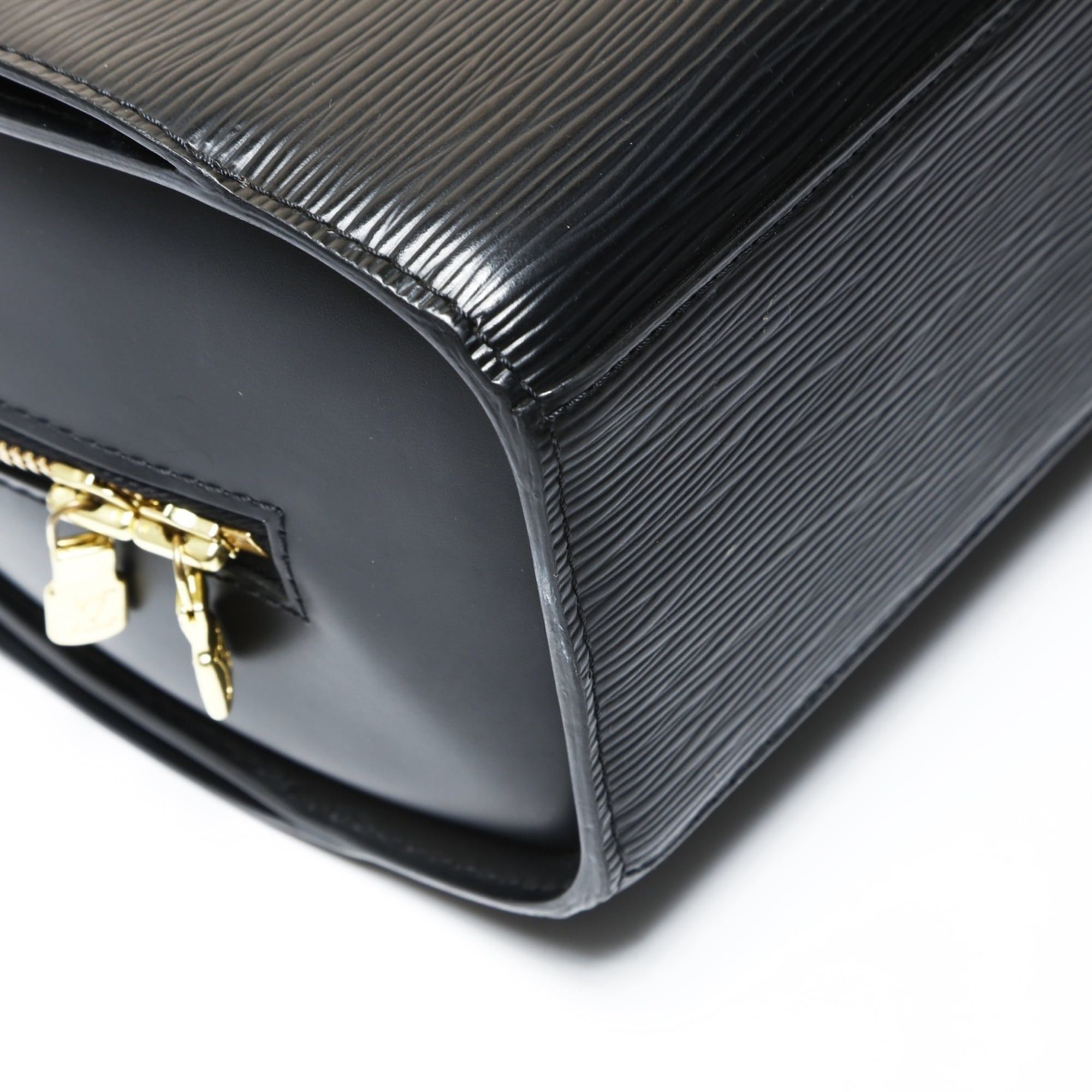 Louis Vuitton Louis Vuitton 2005 Pont Neuf Epi Leather Handbag, Black, WS27528 Size ONE SIZE - 5 Thumbnail