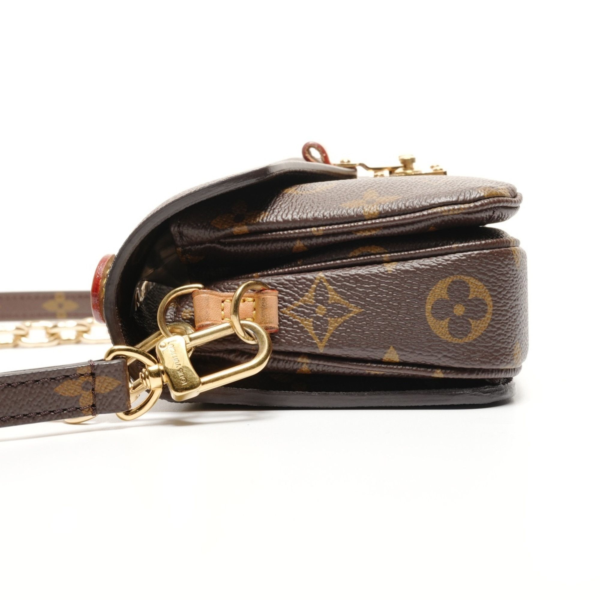 Louis Vuitton Louis Vuitton Pochette Metis New Monogram 2-Way Shoulder Bag, Brown, WS26498 Size ONE SIZE - 3 Thumbnail