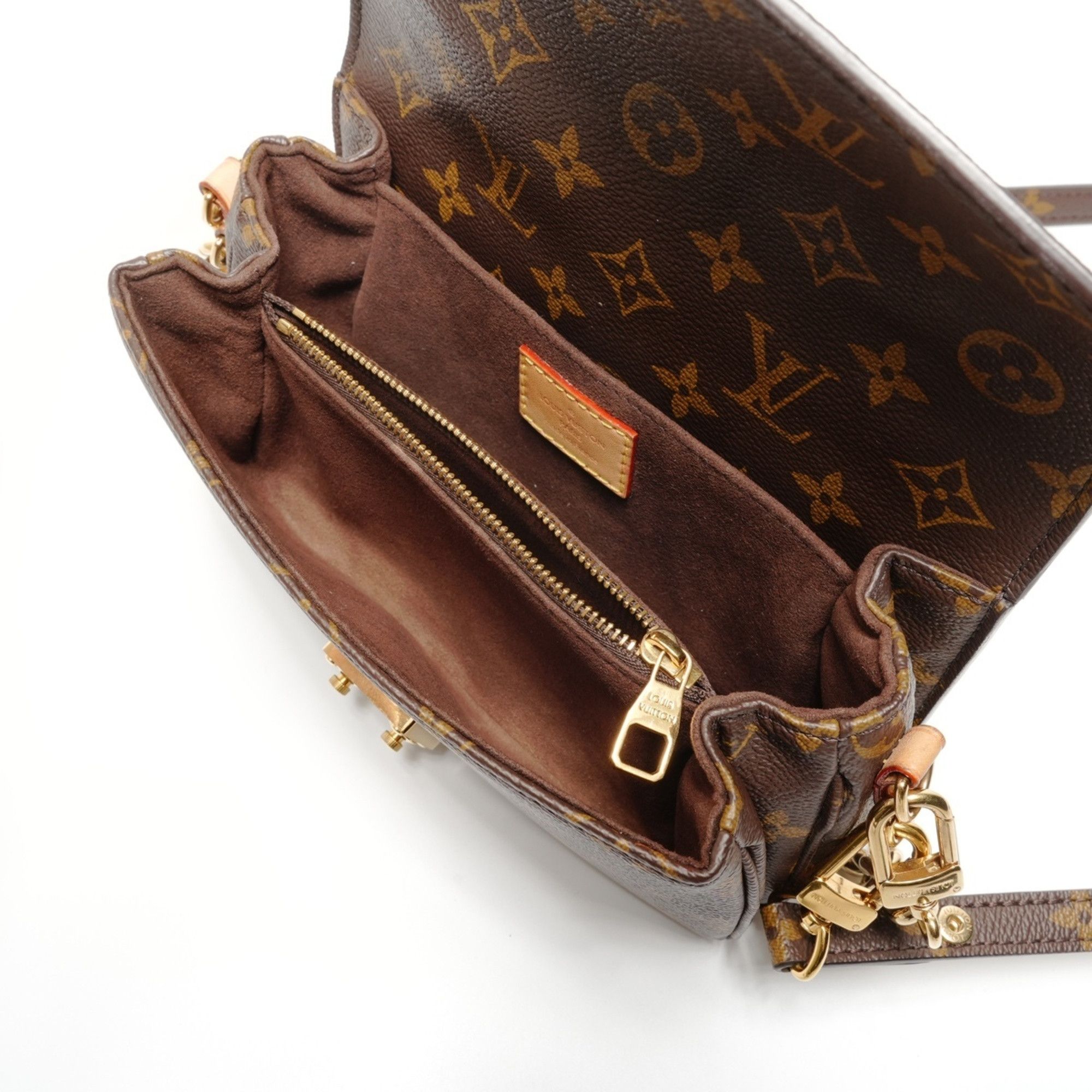 Louis Vuitton Louis Vuitton Pochette Metis New Monogram 2-Way Shoulder Bag, Brown, WS26498 Size ONE SIZE - 11 Thumbnail