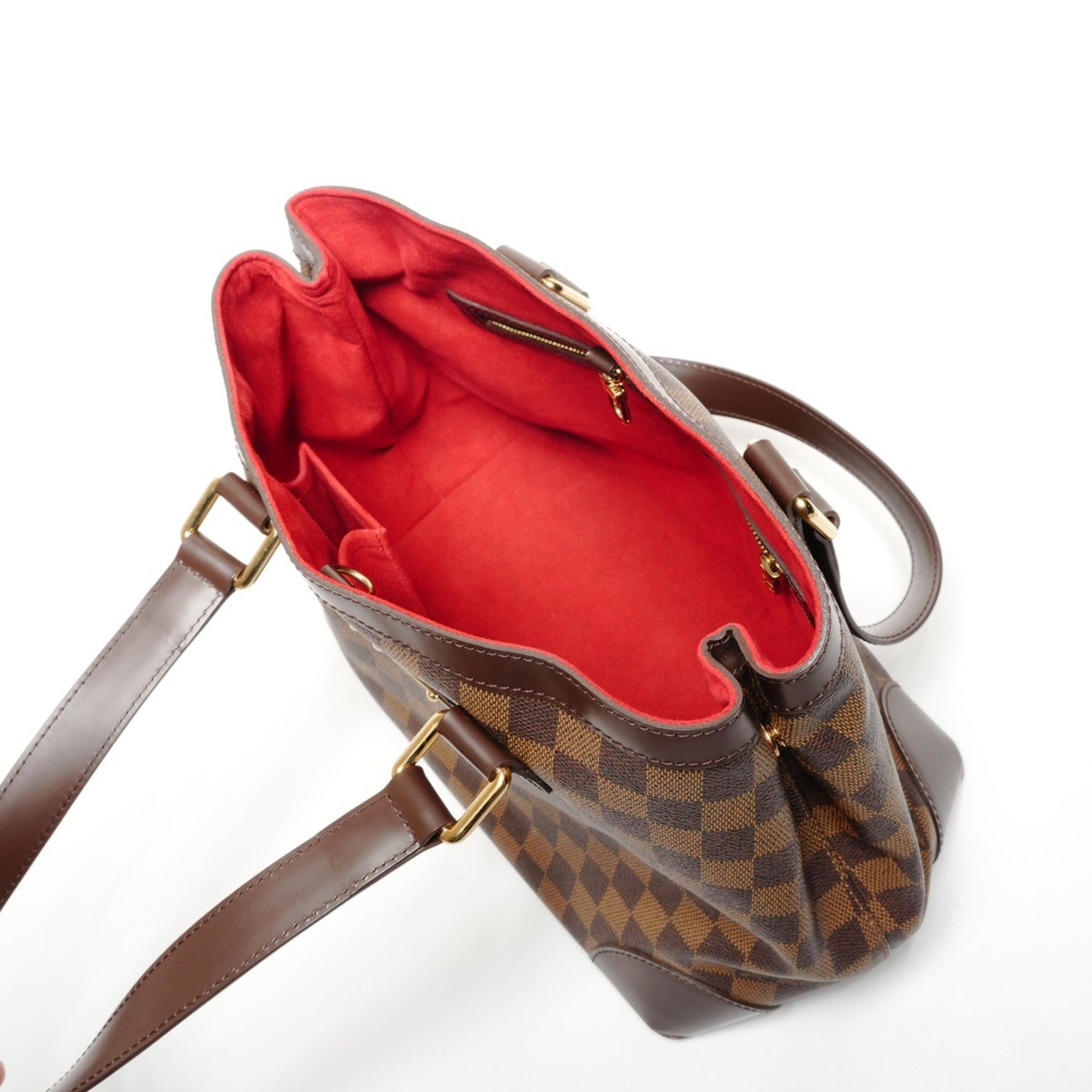 Louis Vuitton Louis Vuitton Damier Hampstead PM Tote Bag, Brown, 2008, WS27197 Size ONE SIZE - 10 Thumbnail