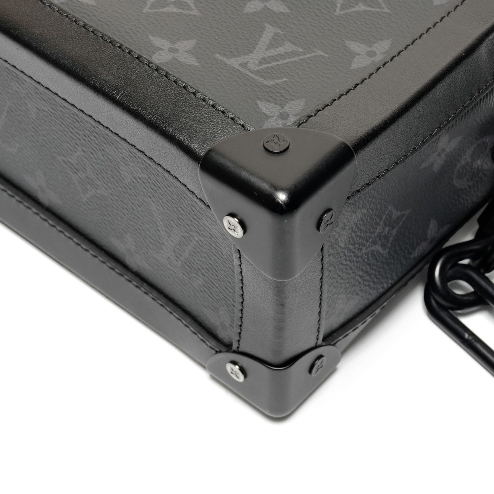 Louis Vuitton Louis Vuitton Monogram Eclipse Soft Trunk Shoulder Bag, Black, WS26713 Size ONE SIZE - 6 Thumbnail