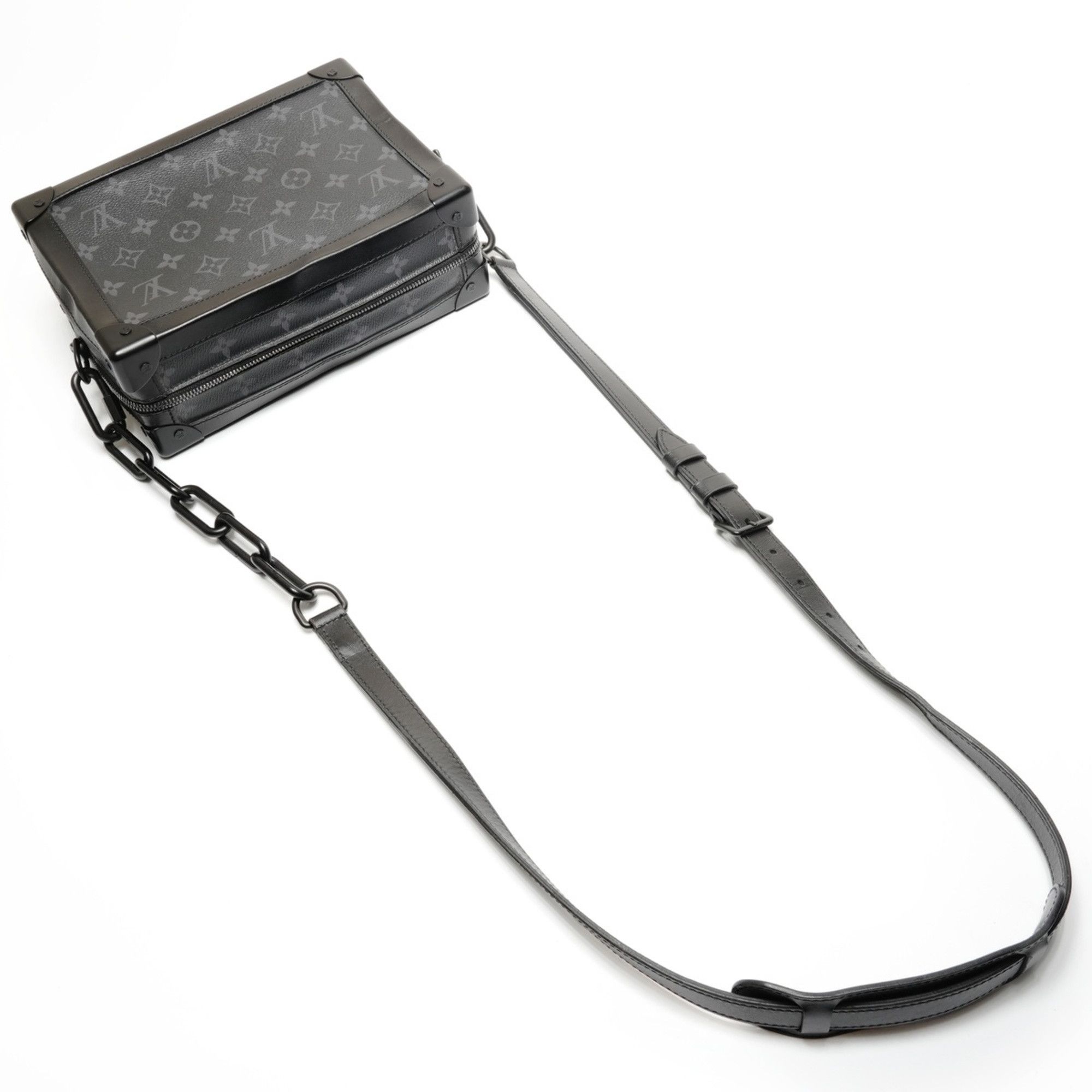 Louis Vuitton Louis Vuitton Monogram Eclipse Soft Trunk Shoulder Bag, Black, WS26713 Size ONE SIZE - 8 Thumbnail
