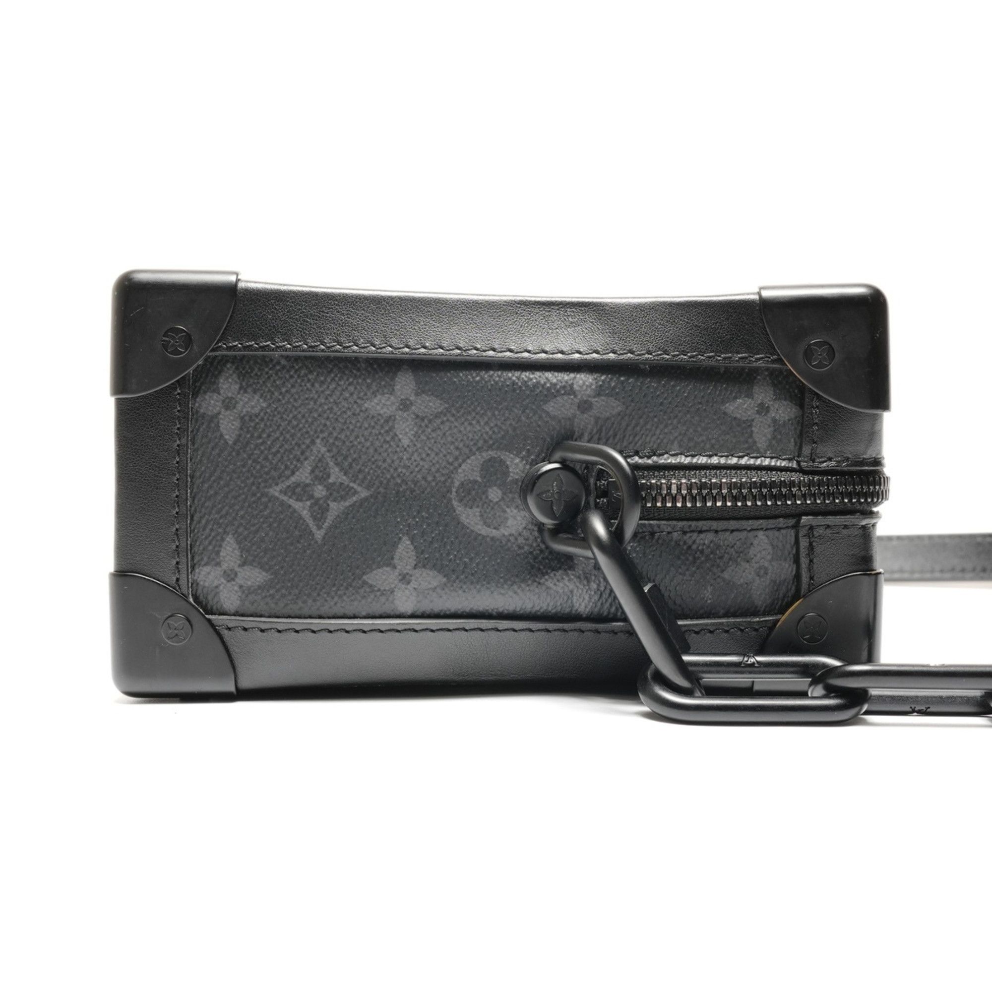 Louis Vuitton Louis Vuitton Monogram Eclipse Soft Trunk Shoulder Bag, Black, WS26713 Size ONE SIZE - 4 Thumbnail