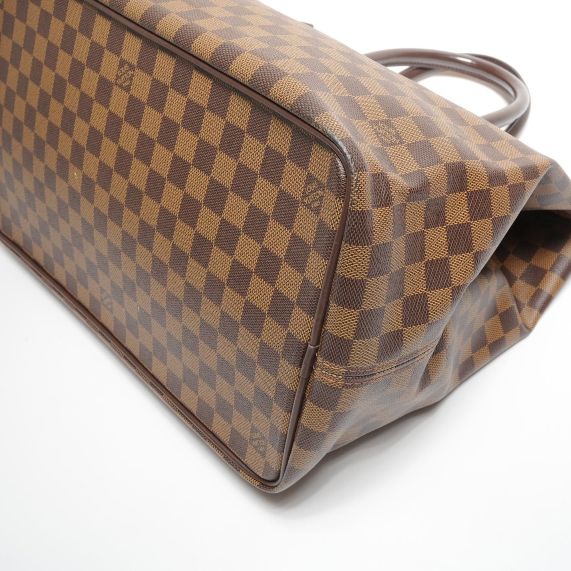 Louis Vuitton Louis Vuitton 2005 Damier Greenwich PM Boston Bag, Brown, WS27113 Size ONE SIZE - 6 Thumbnail