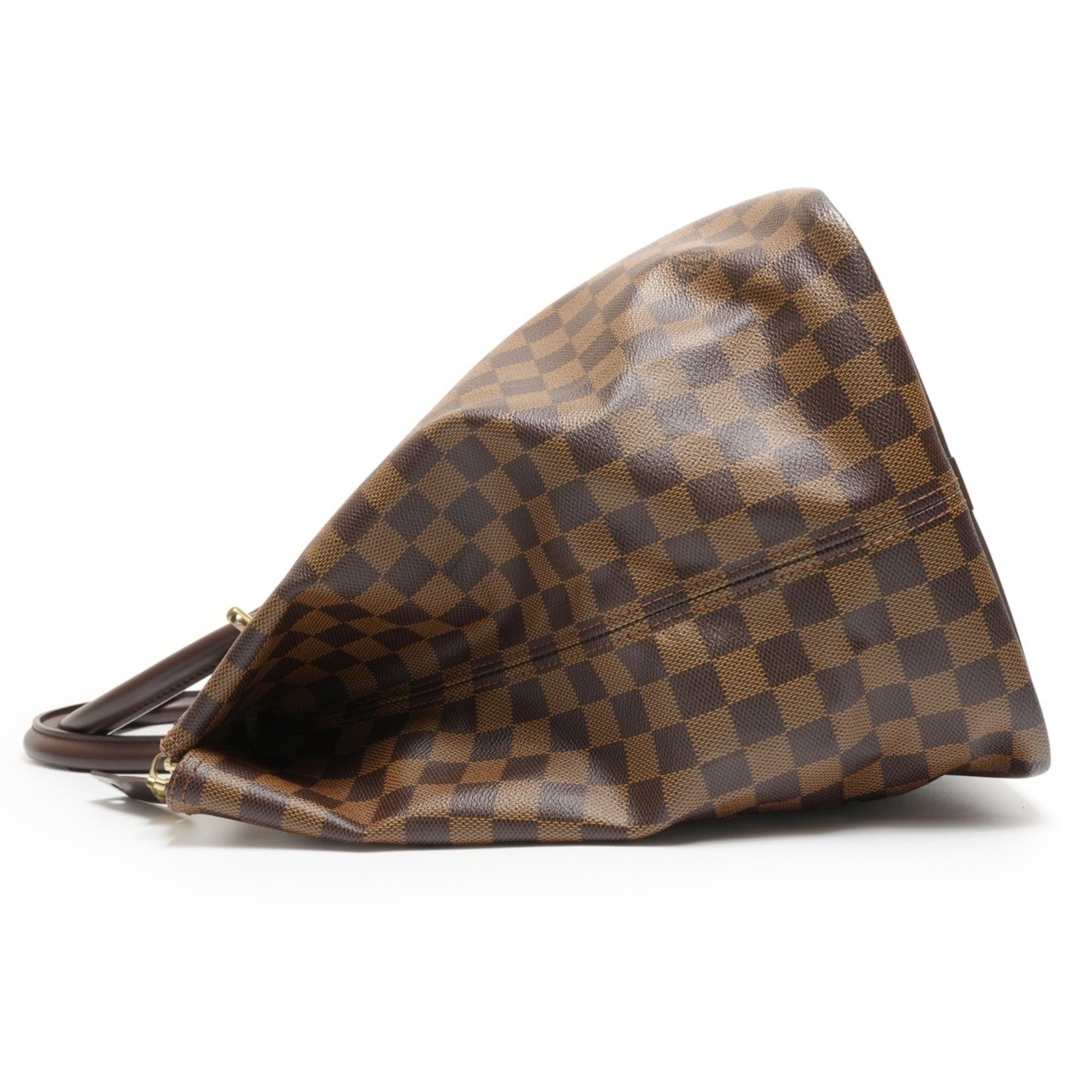 Louis Vuitton Louis Vuitton 2005 Damier Greenwich PM Boston Bag, Brown, WS27113 Size ONE SIZE - 3 Thumbnail