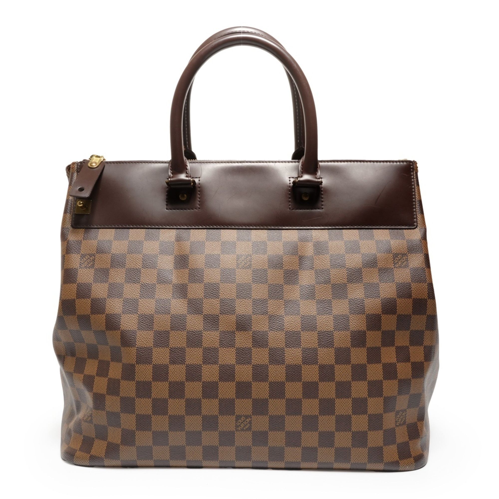 Louis Vuitton Louis Vuitton 2005 Damier Greenwich PM Boston Bag, Brown, WS27113 Size ONE SIZE - 2 Thumbnail