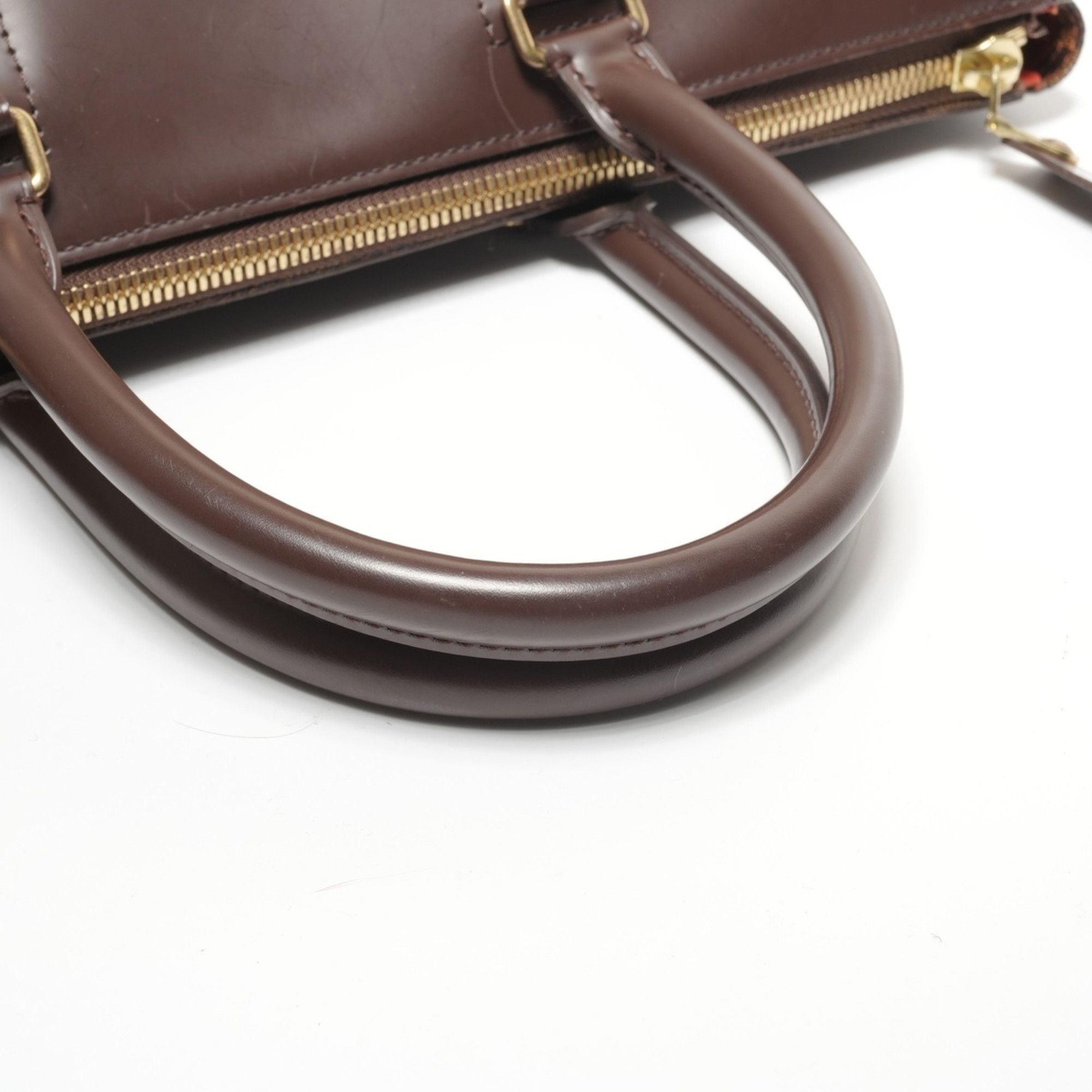 Louis Vuitton Louis Vuitton 2005 Damier Greenwich PM Boston Bag, Brown, WS27113 Size ONE SIZE - 11 Thumbnail