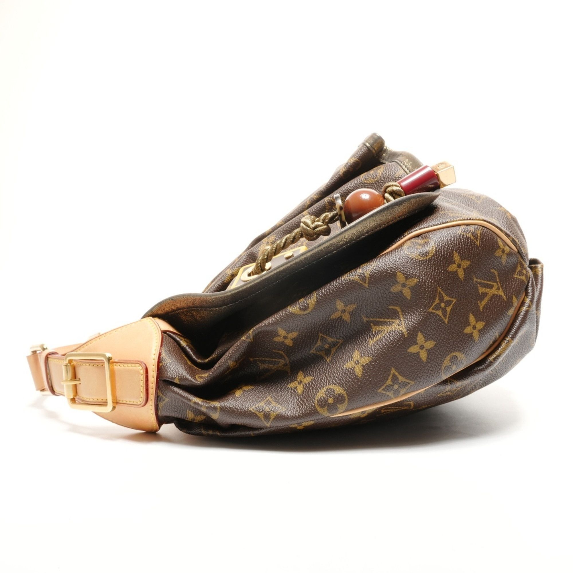 Louis Vuitton Louis Vuitton 2009 Kalahari GM Monogram Shoulder Bag, Brown, WS27290 Size ONE SIZE - 4 Thumbnail