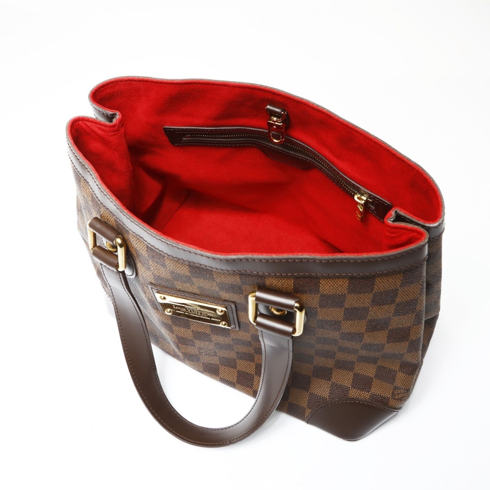 Louis Vuitton Louis Vuitton Damier Hampstead PM Handbag, Brown, 2009, WS27083 Size ONE SIZE - 12 Thumbnail
