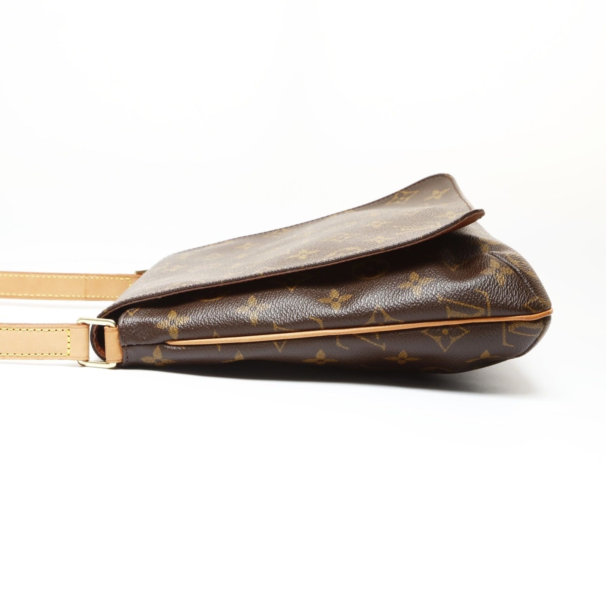 Louis Vuitton Louis Vuitton 2001 Monogram Musette Salsa Short Shoulder Bag, Brown, WS27089 Size ONE SIZE - 3 Thumbnail