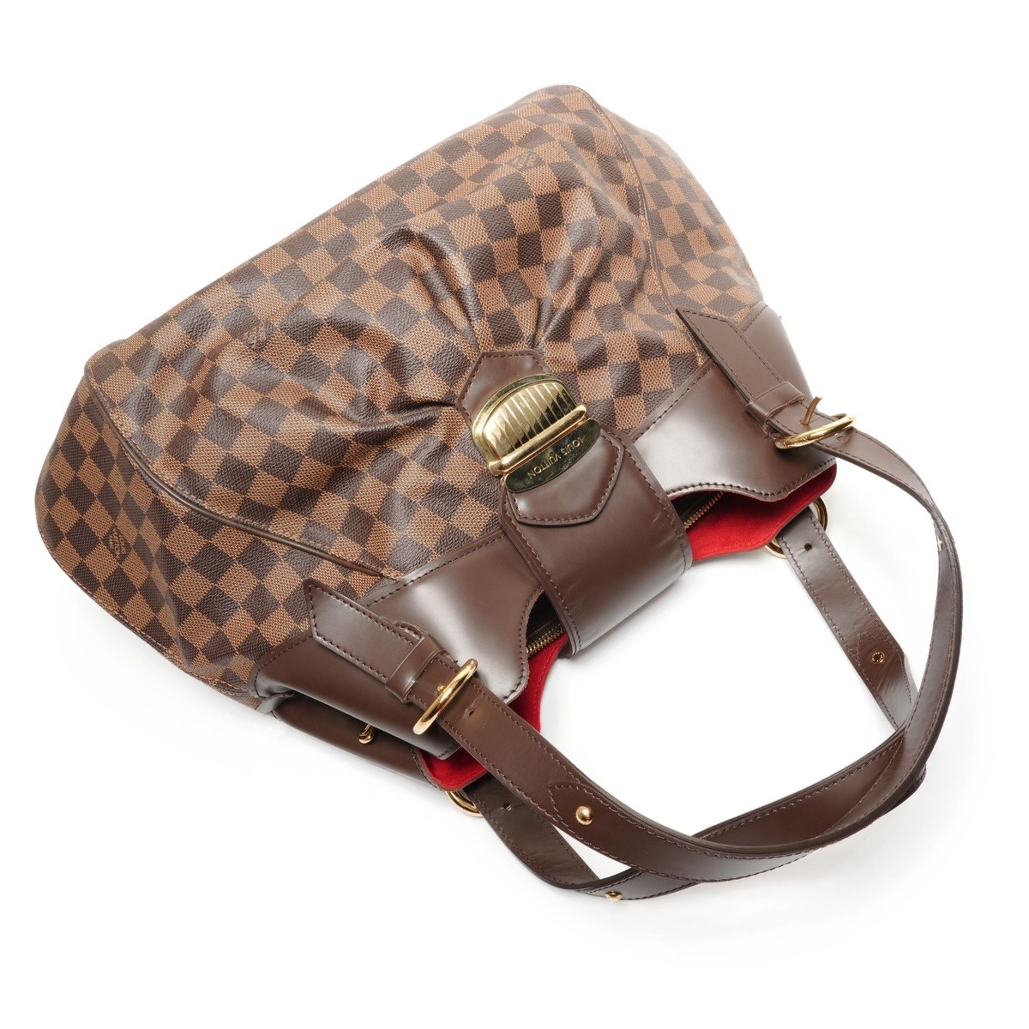 Louis Vuitton Louis Vuitton Damier Sistine GM N41540 Shoulder Bag, Brown, 2009, WS27352 Size ONE SIZE - 8 Thumbnail