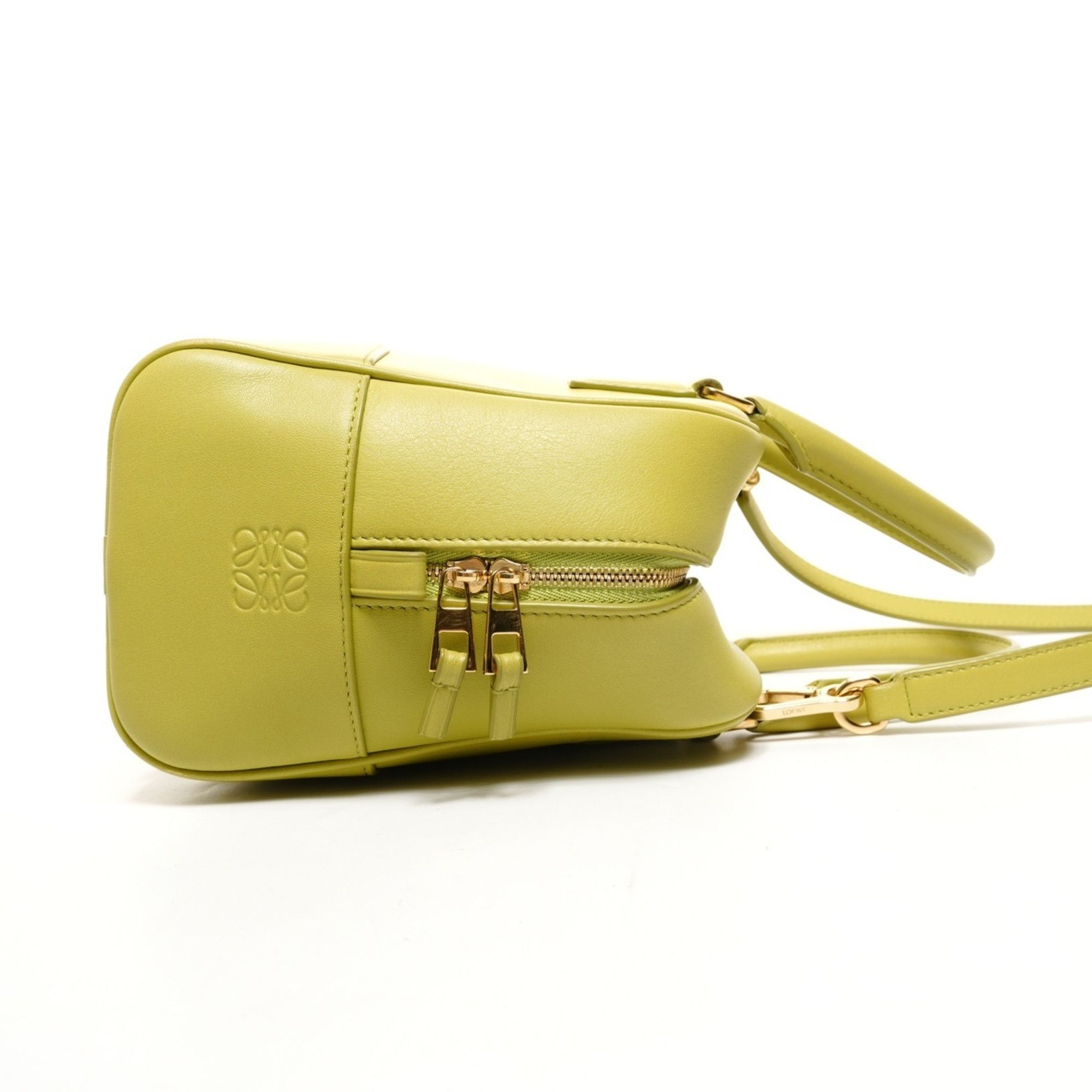Loewe LOEWE Amazona Leather Anagram 2-Way Handbag, Green, WS26115 Size ONE SIZE - 4 Thumbnail