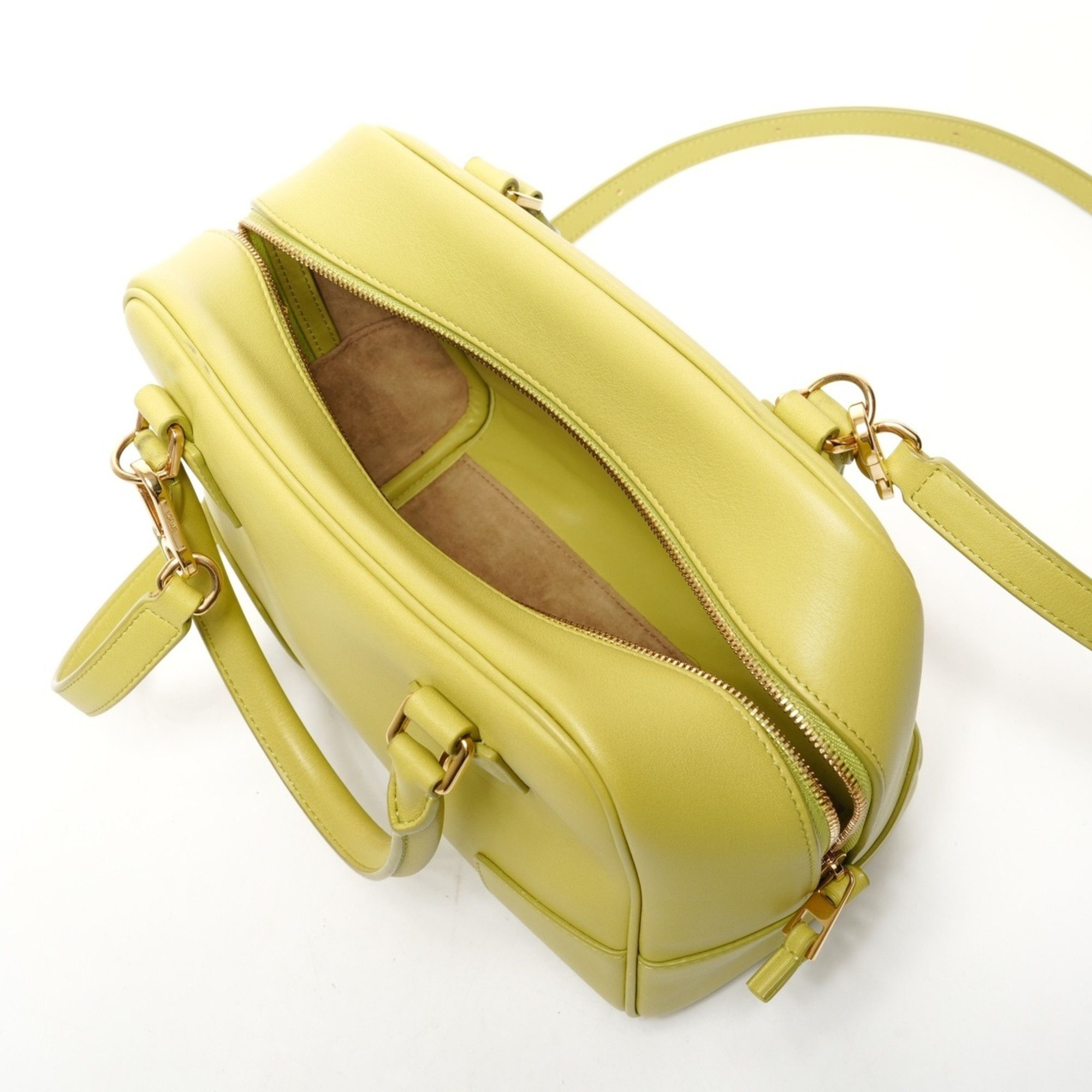 Loewe LOEWE Amazona Leather Anagram 2-Way Handbag, Green, WS26115 Size ONE SIZE - 10 Thumbnail