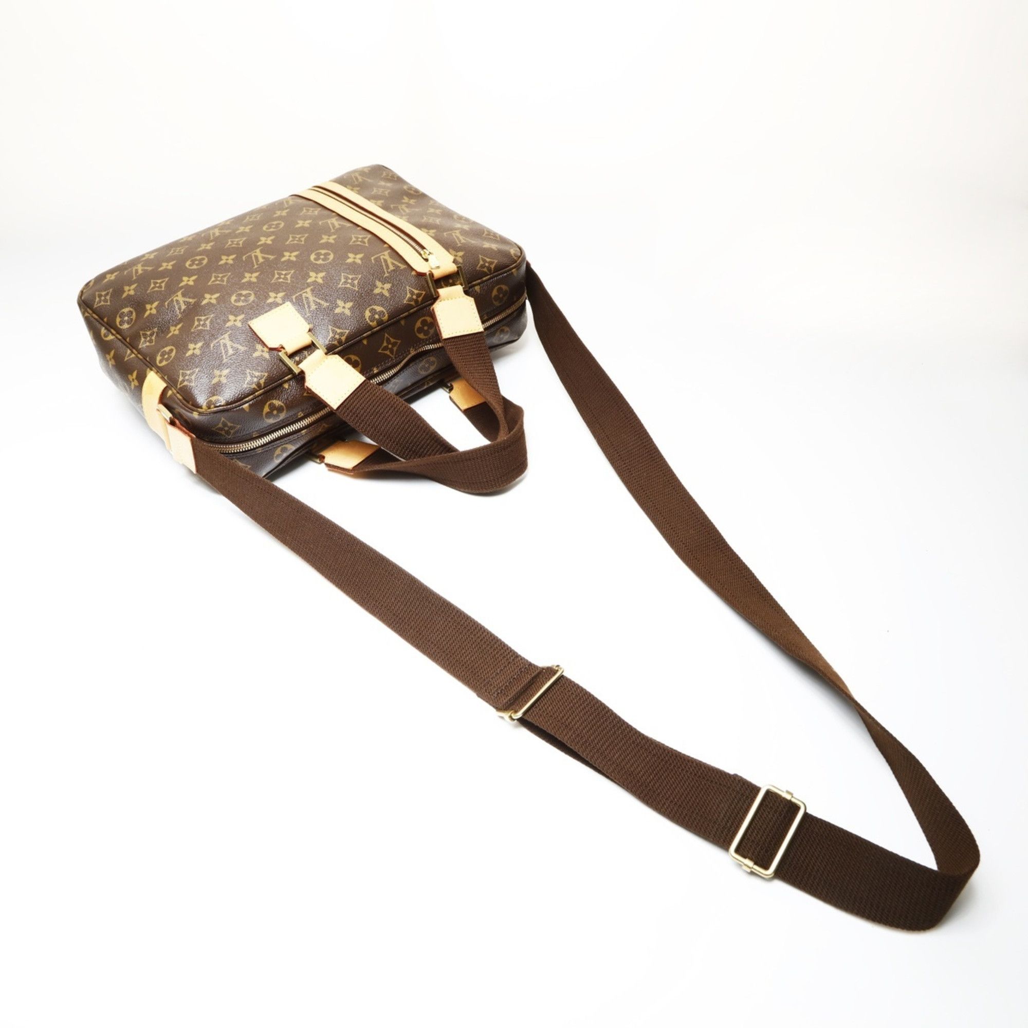 Louis Vuitton Louis Vuitton 2005 Sac Bosphore Monogram Shoulder Bag, Brown, WS27505 Size ONE SIZE - 8 Thumbnail