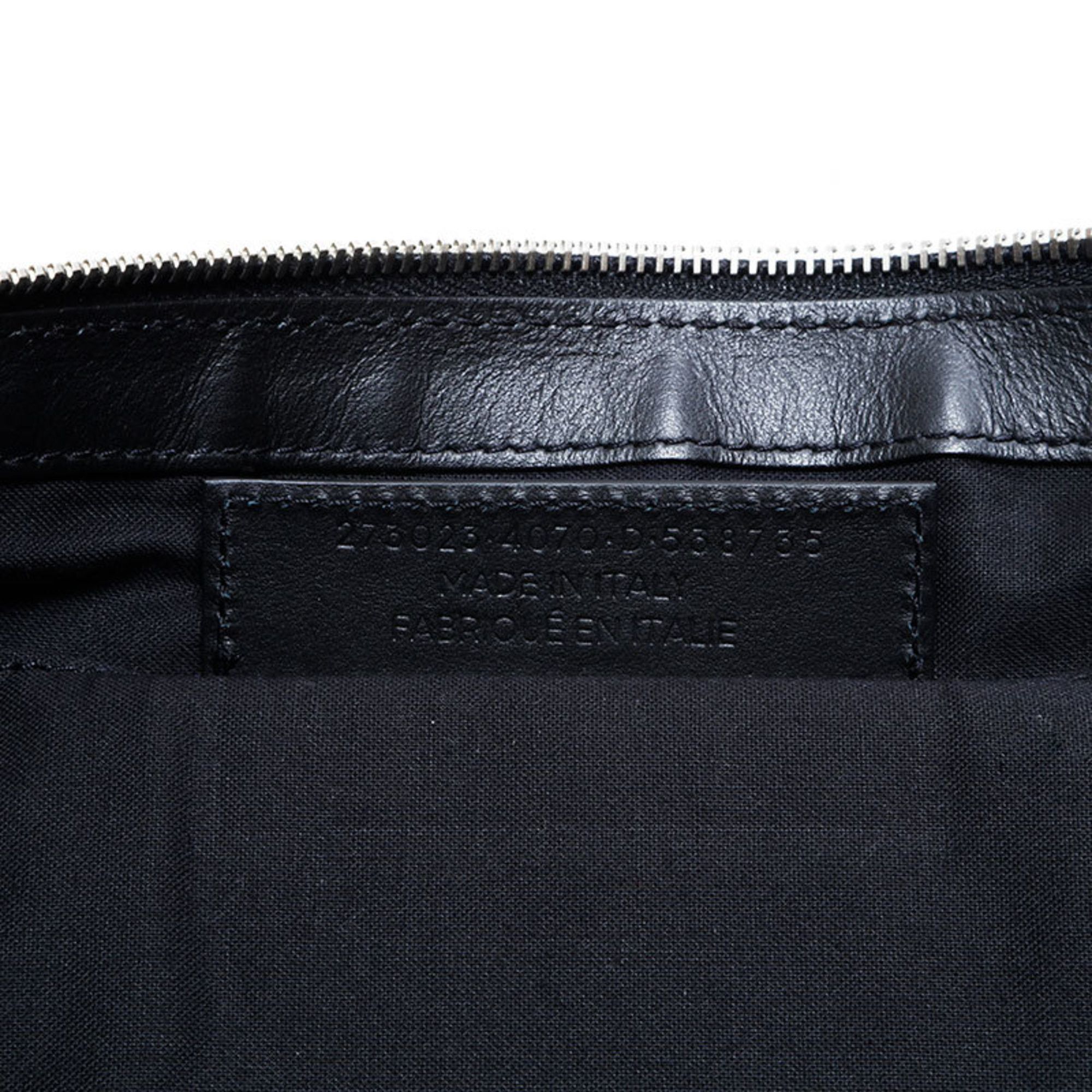 Balenciaga Balenciaga Clip Nylon Check Clutch Bag, Navy, WS22723 Size ONE SIZE - 10 Thumbnail