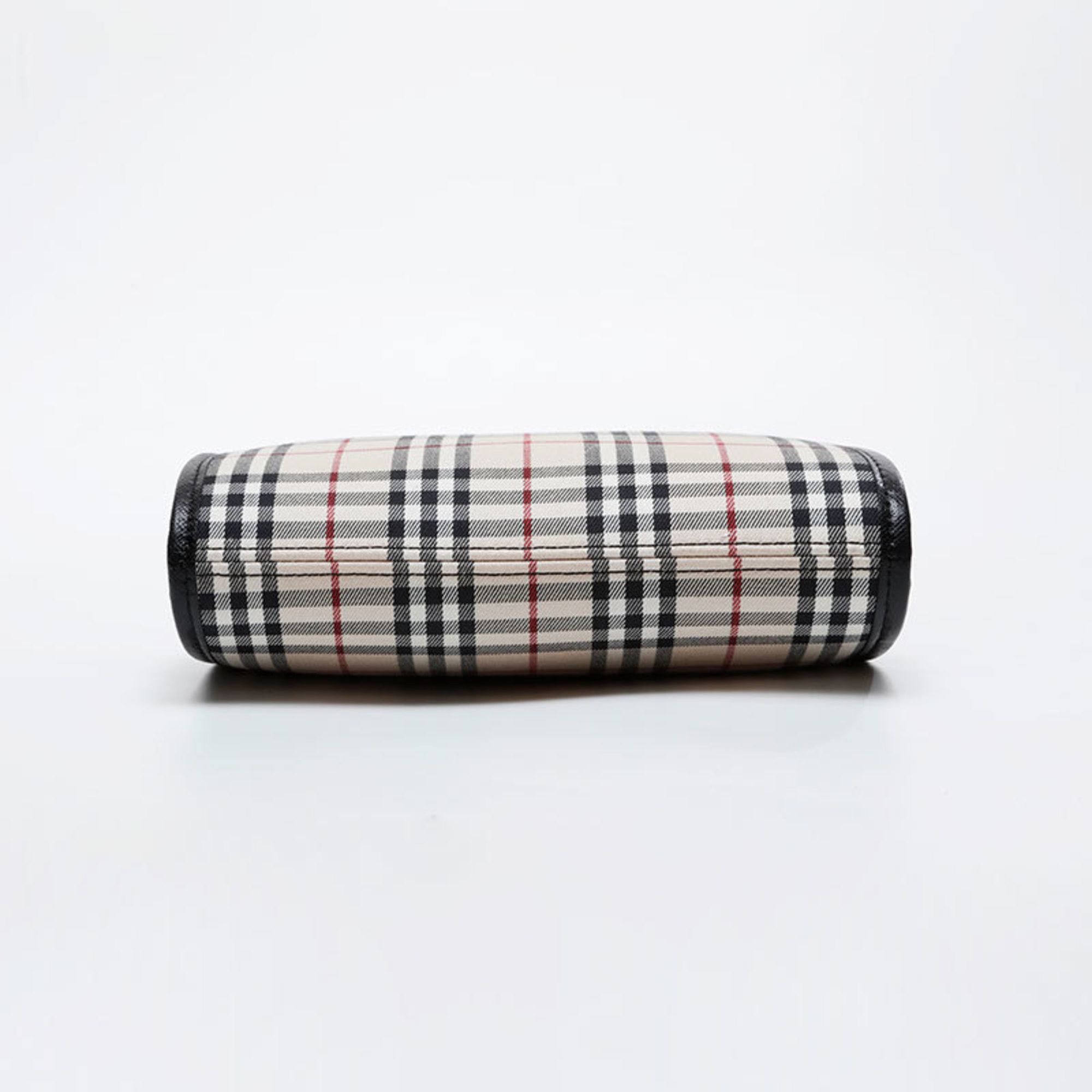 Burberry Burberry Check Canvas and Leather Shoulder Bag, Beige, WS21612 Size ONE SIZE - 7 Thumbnail