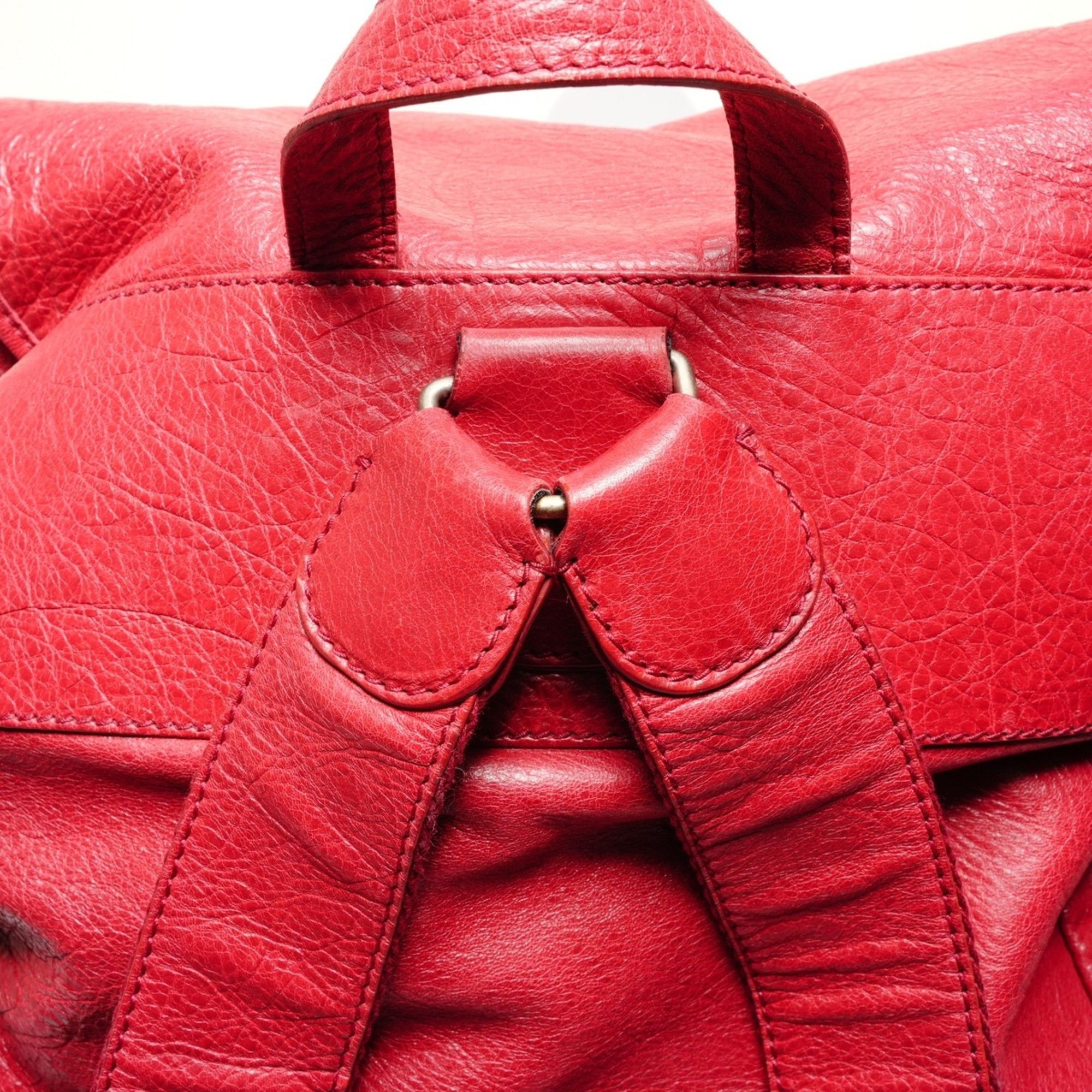 Balenciaga Balenciaga Classic Traveler Backpack/Daypack, Red, WS26686 Size ONE SIZE - 10 Thumbnail