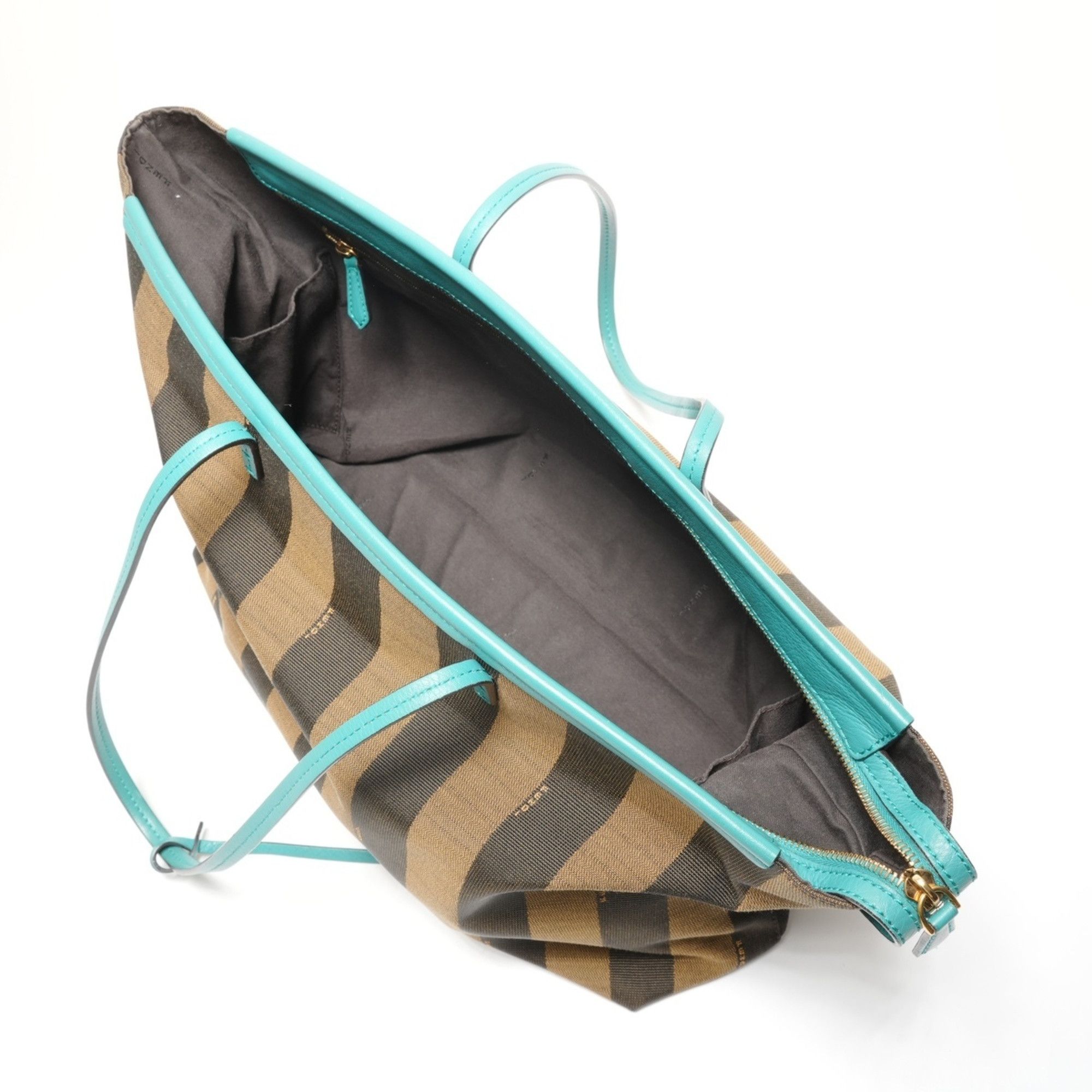 Fendi Fendi Pecan Canvas and Leather Shoulder Bag, Brown, WS26156 Size ONE SIZE - 11 Thumbnail