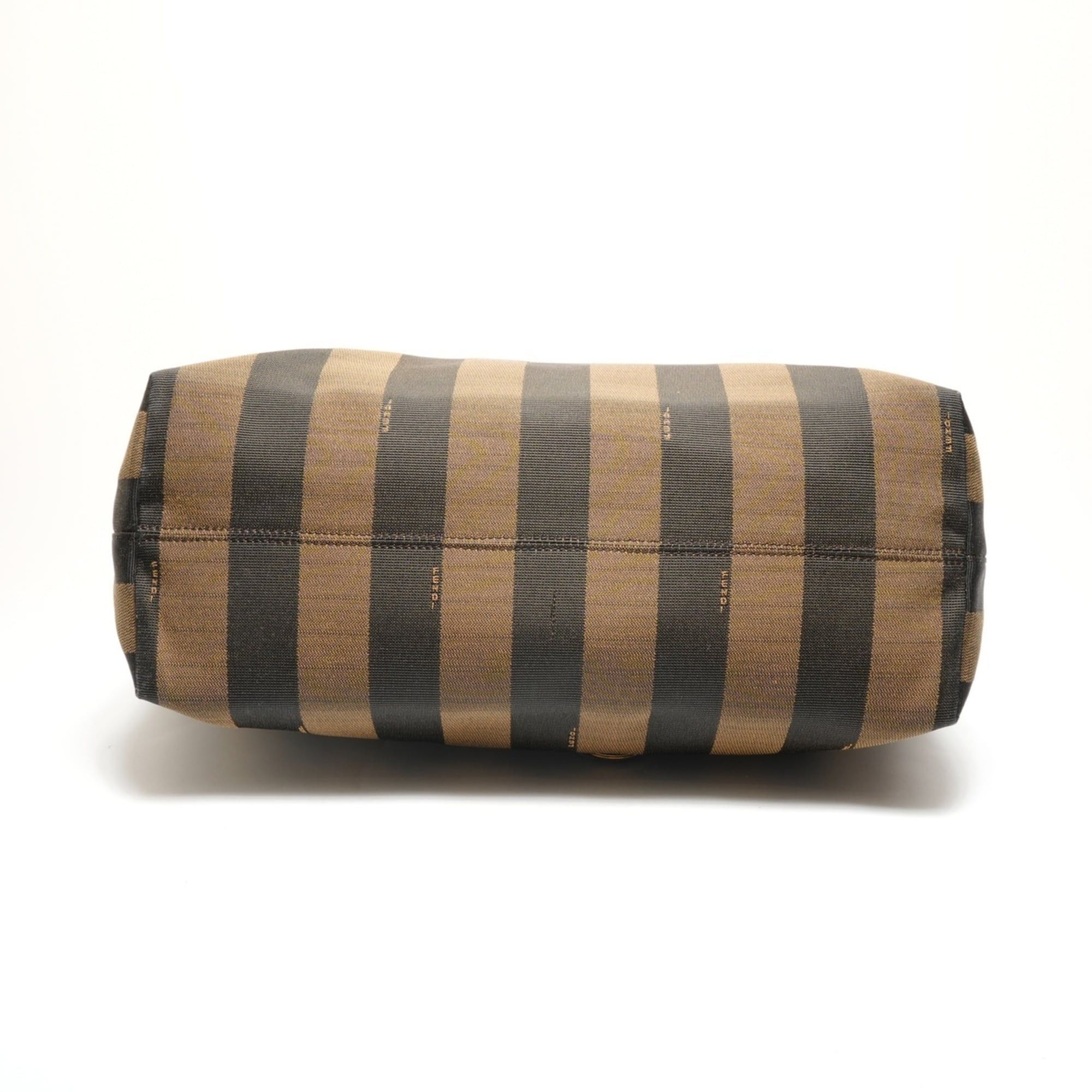 Fendi Fendi Pecan Canvas and Leather Shoulder Bag, Brown, WS26156 Size ONE SIZE - 7 Thumbnail