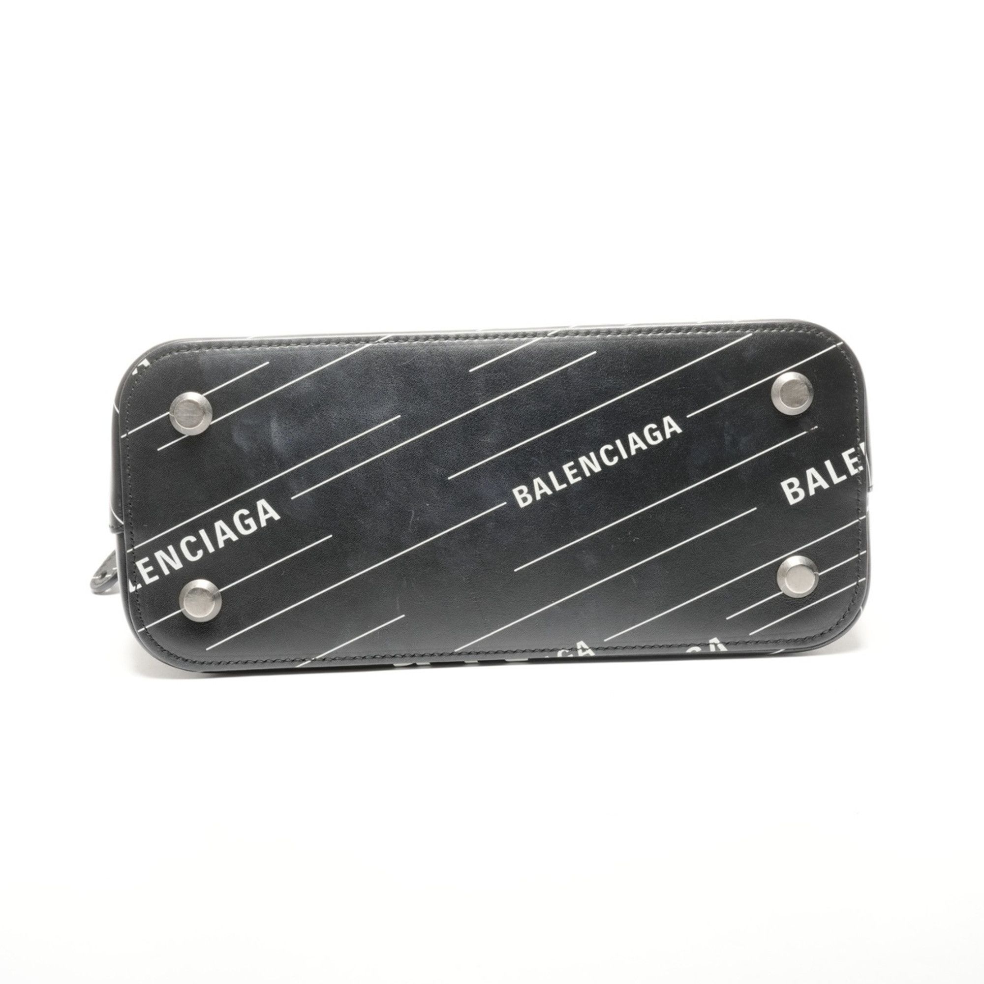 Balenciaga Balenciaga Villetop 2-way M Leather Handbag, Black, WS25146 Size ONE SIZE - 7 Thumbnail