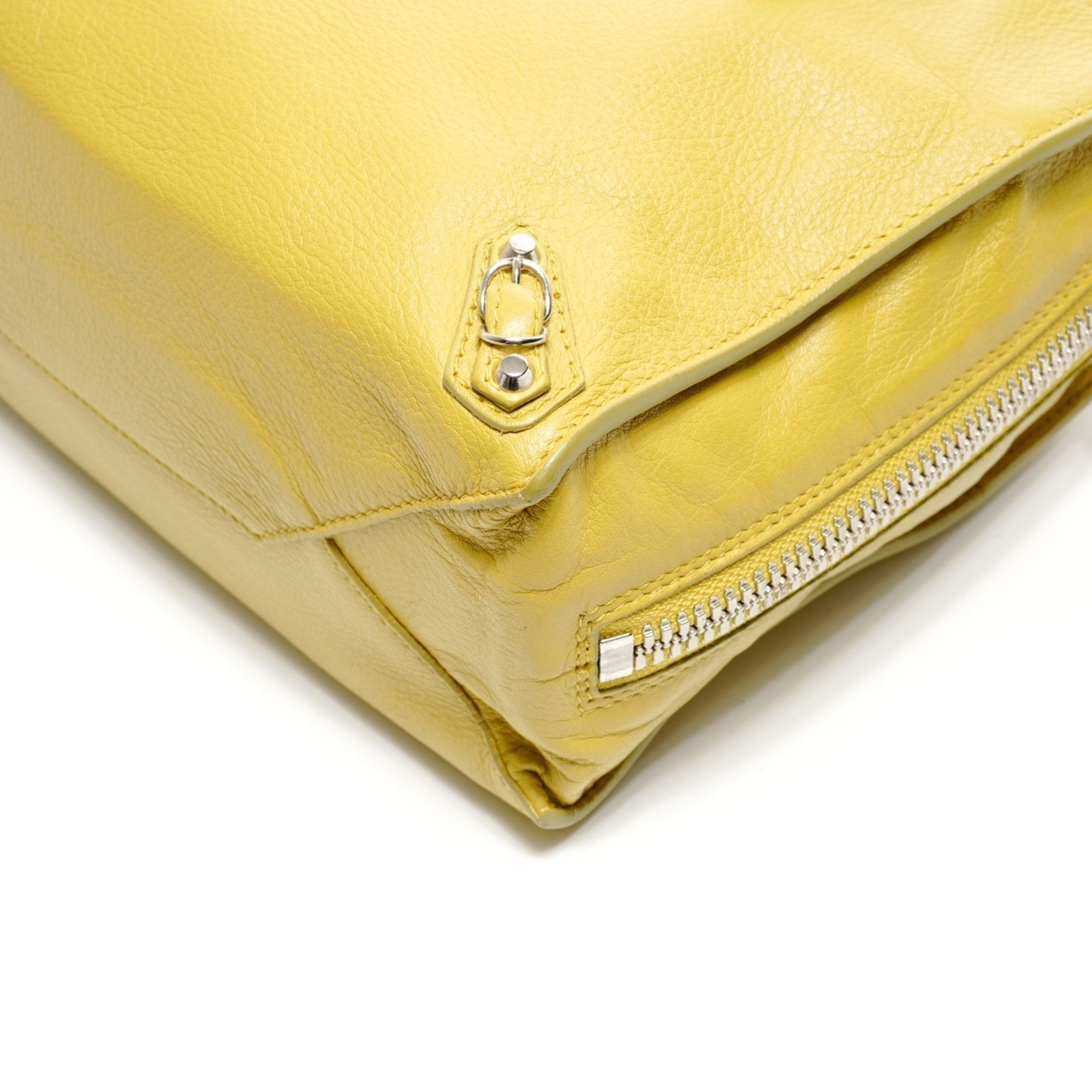 Balenciaga Balenciaga The Paper Mini Leather 2-Way Shoulder Bag, Yellow, WS25150 Size ONE SIZE - 6 Thumbnail